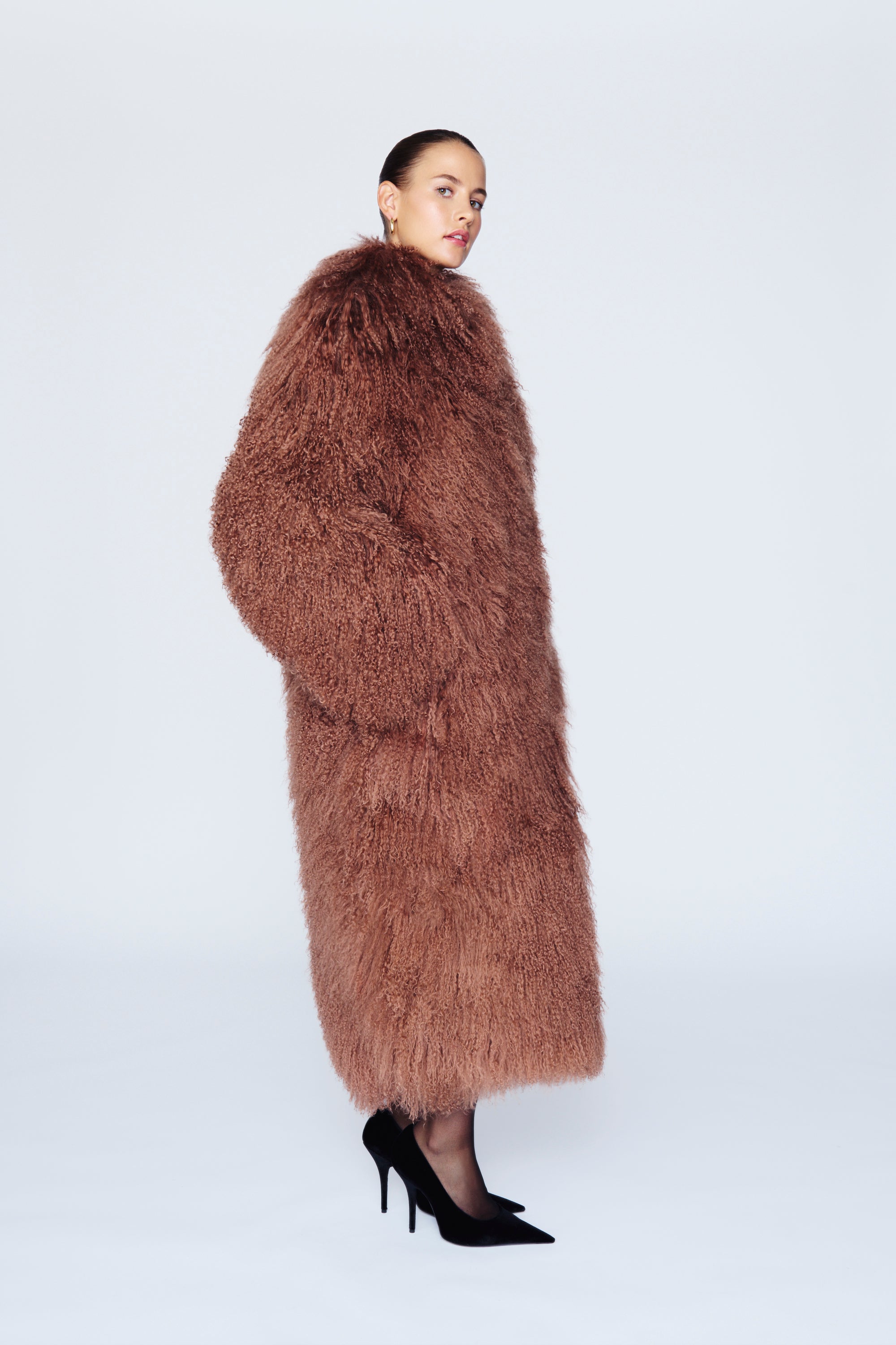 Sheepskin hot sale coat outlet