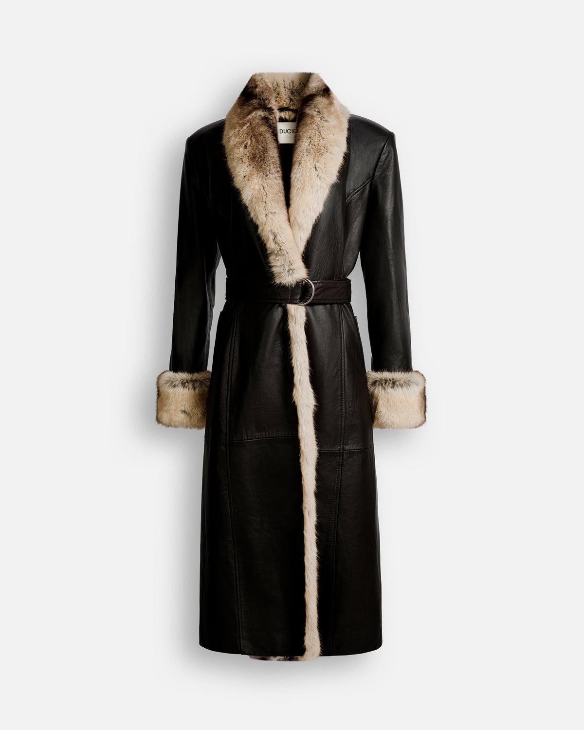 Freya Leather and Fur Coat