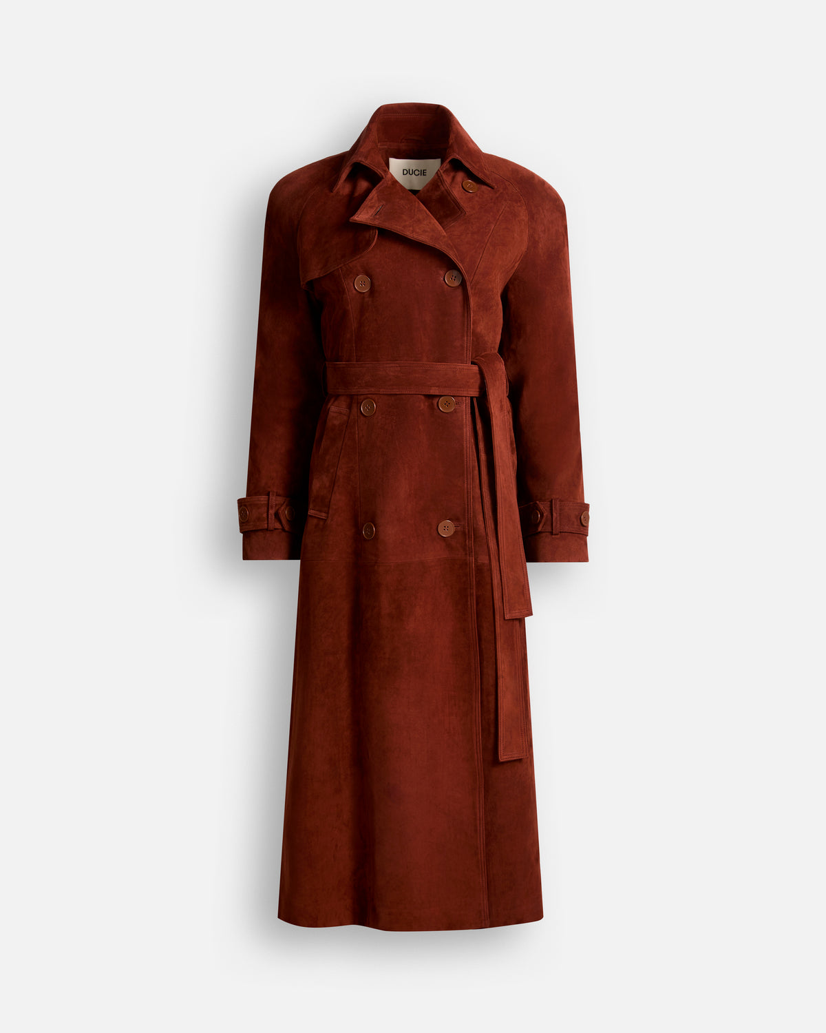 Corrin Suede Trench Coat
