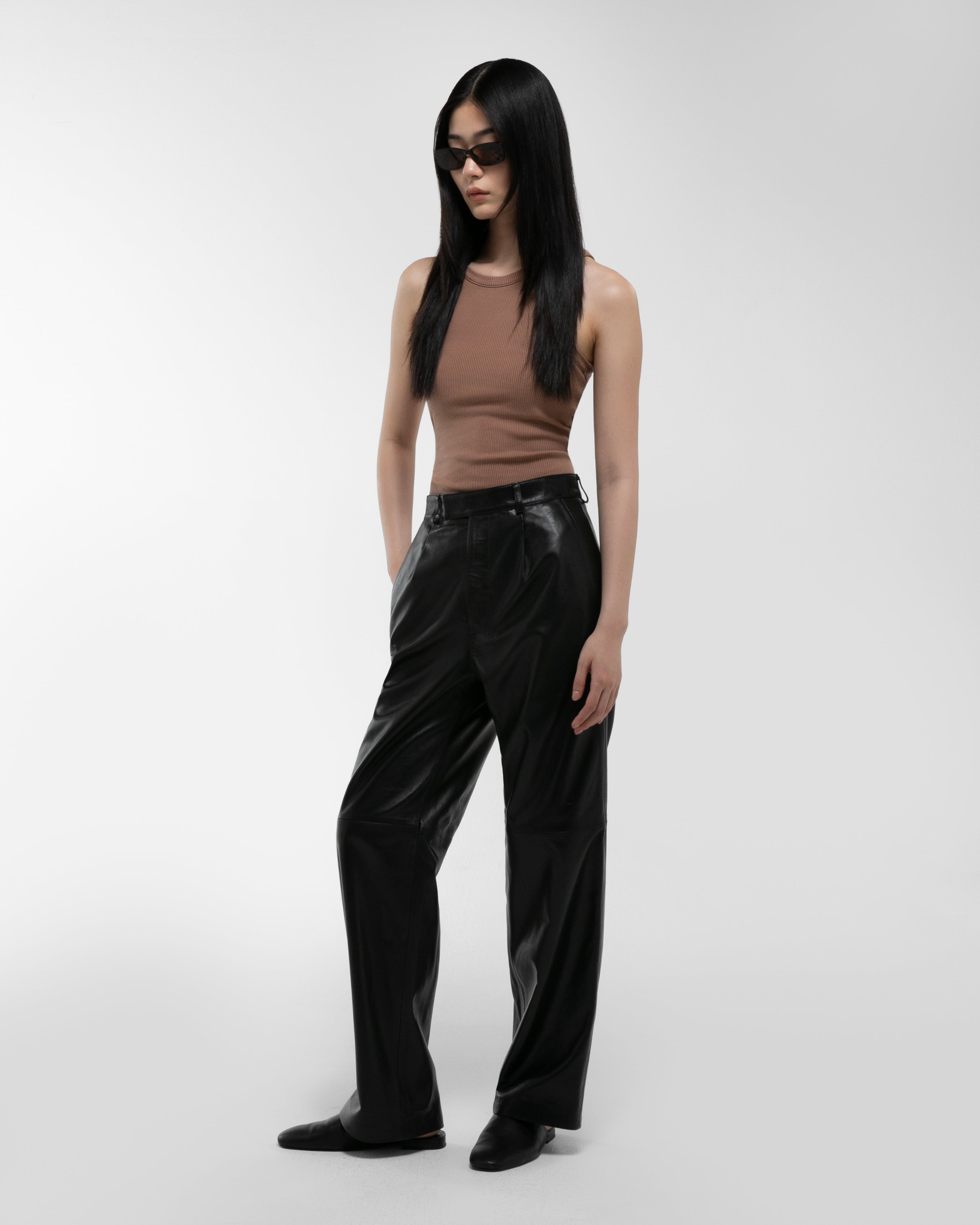 Aura Leather Trousers