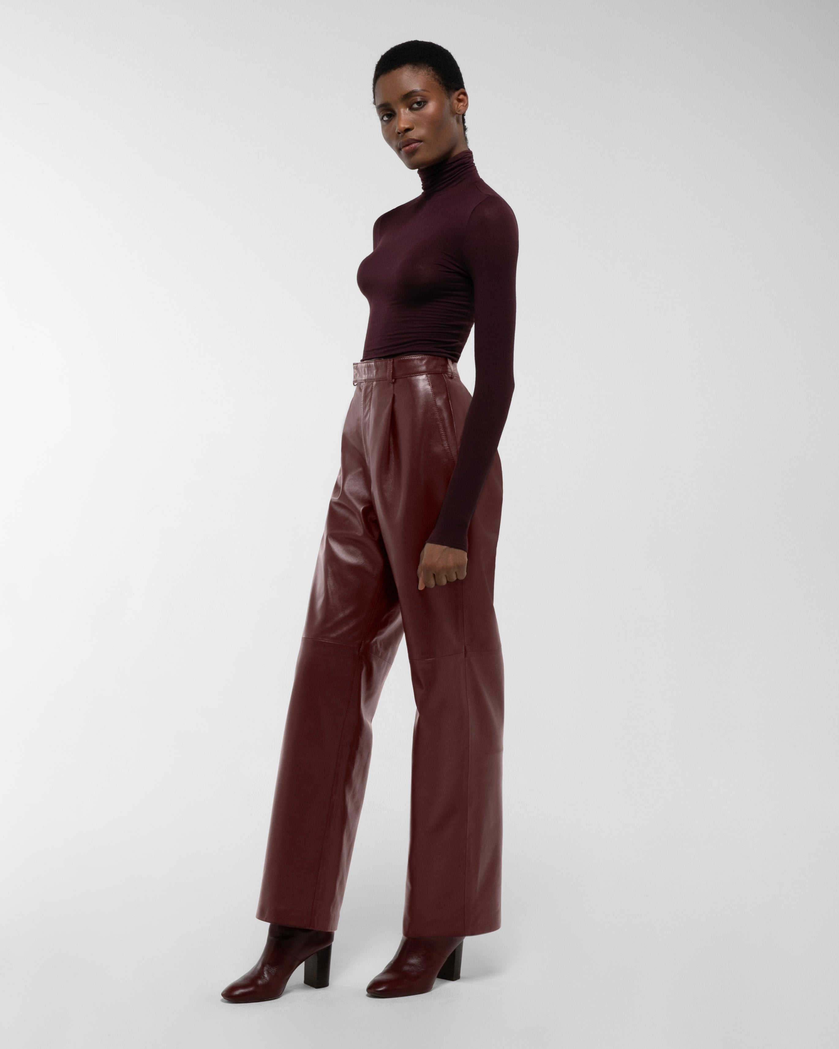 Aura Leather Trousers
