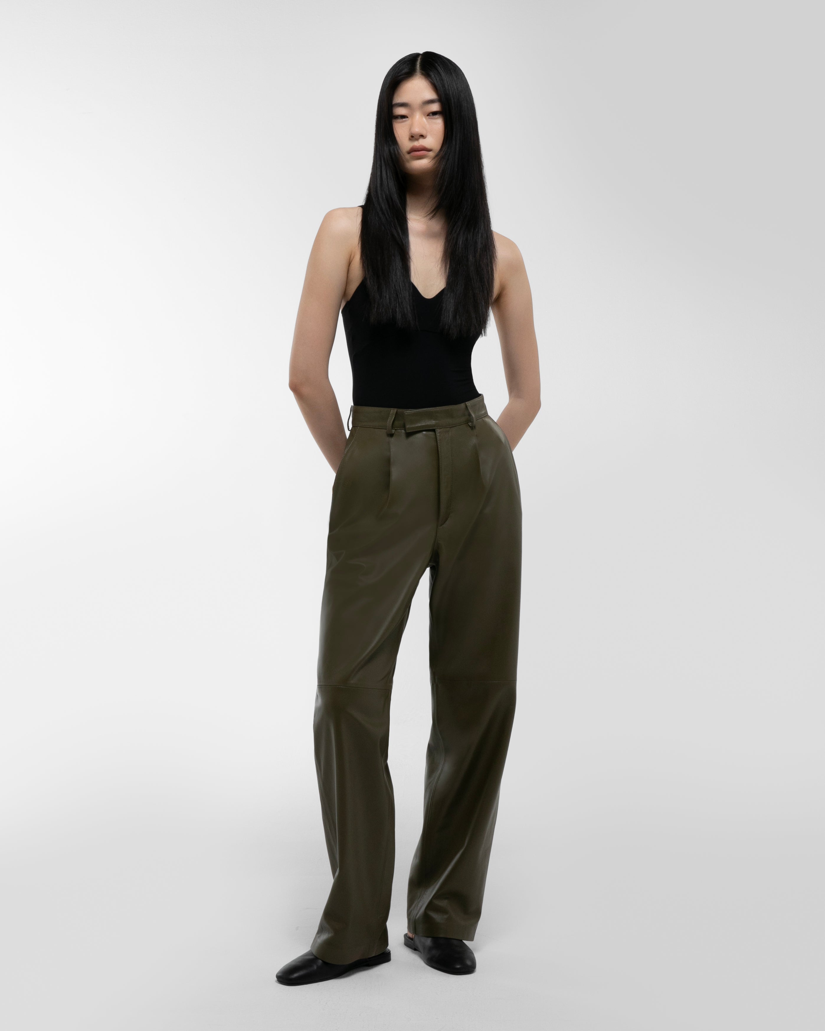 Aura Leather Trousers