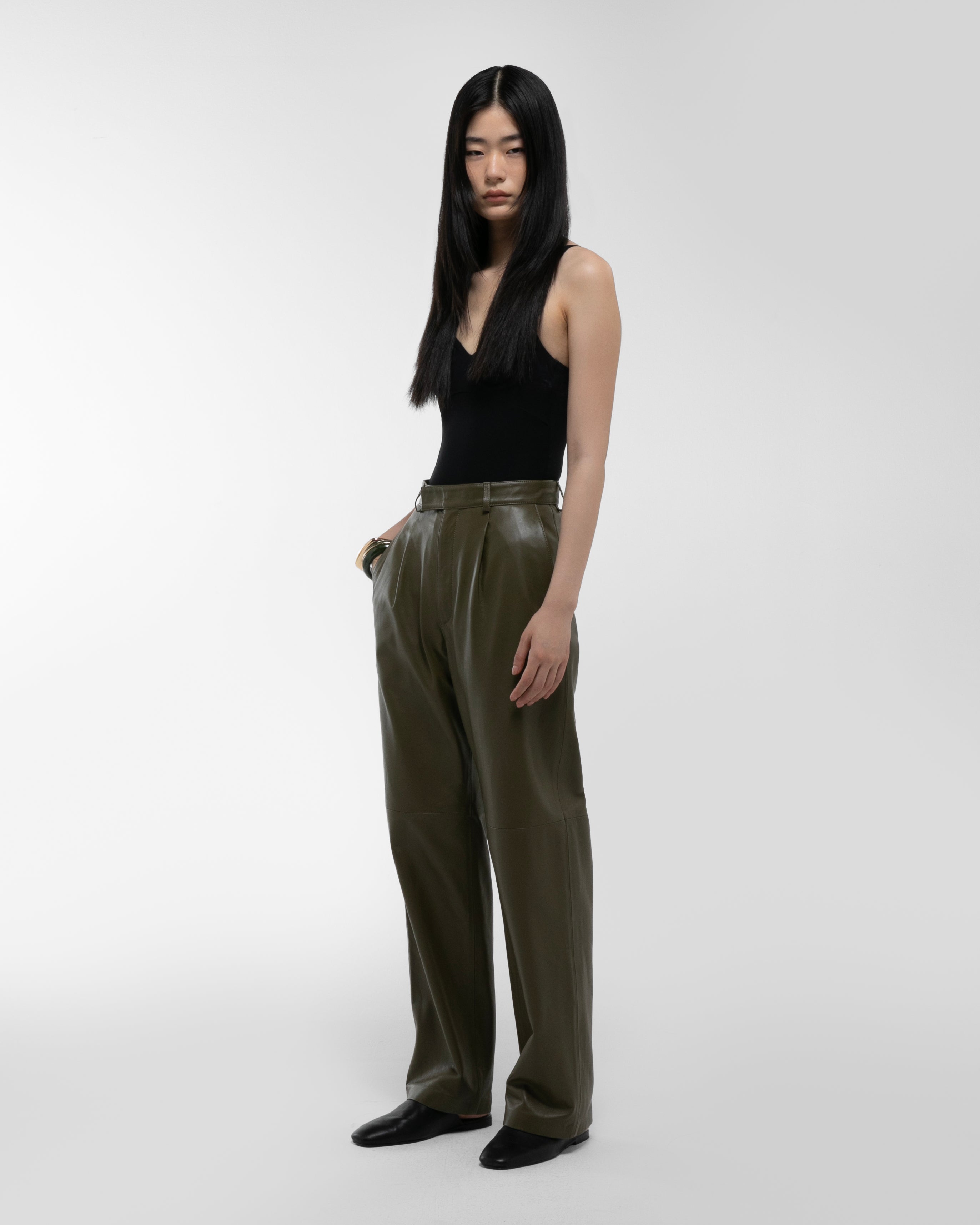 Aura Leather Trousers