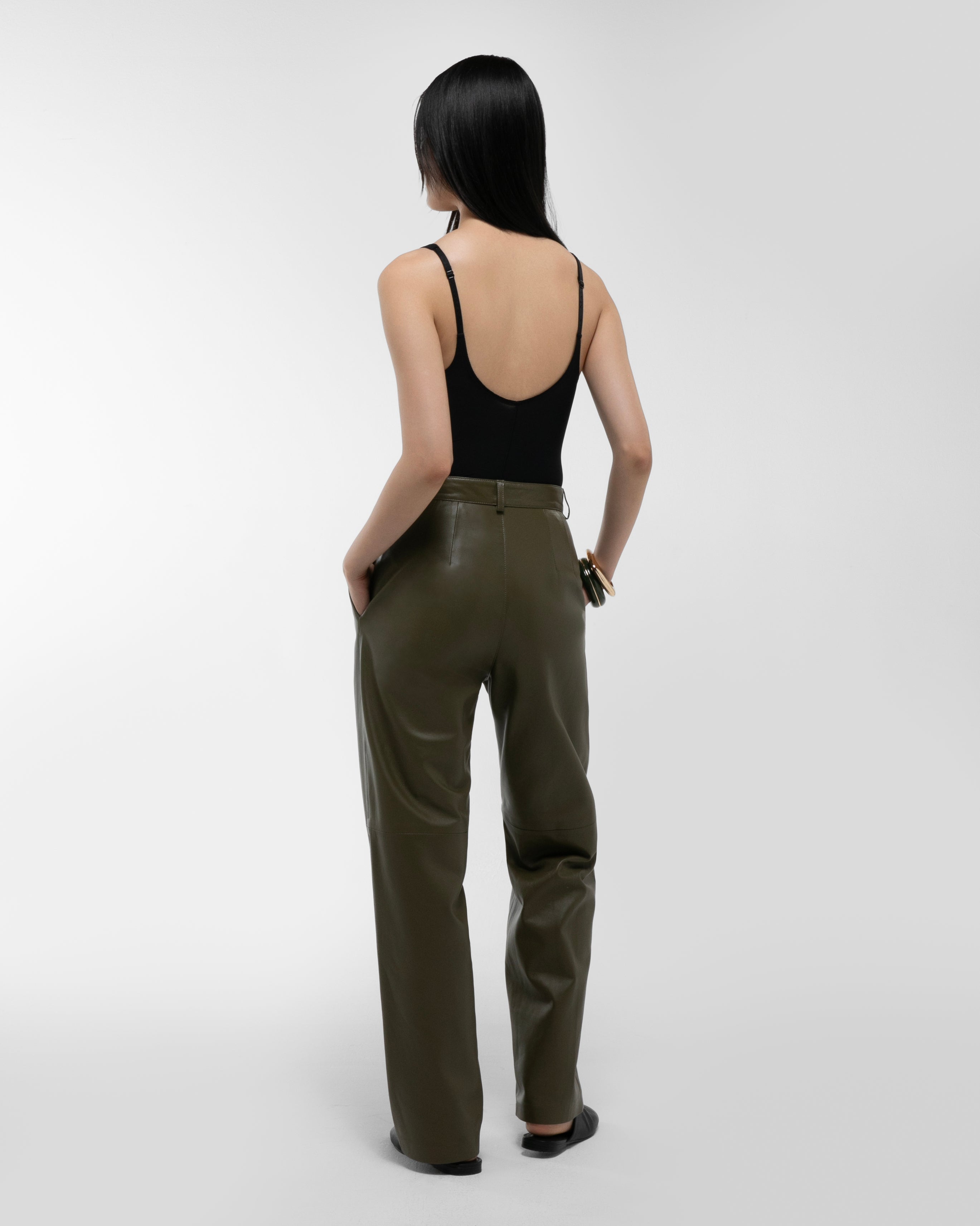Aura Leather Trousers
