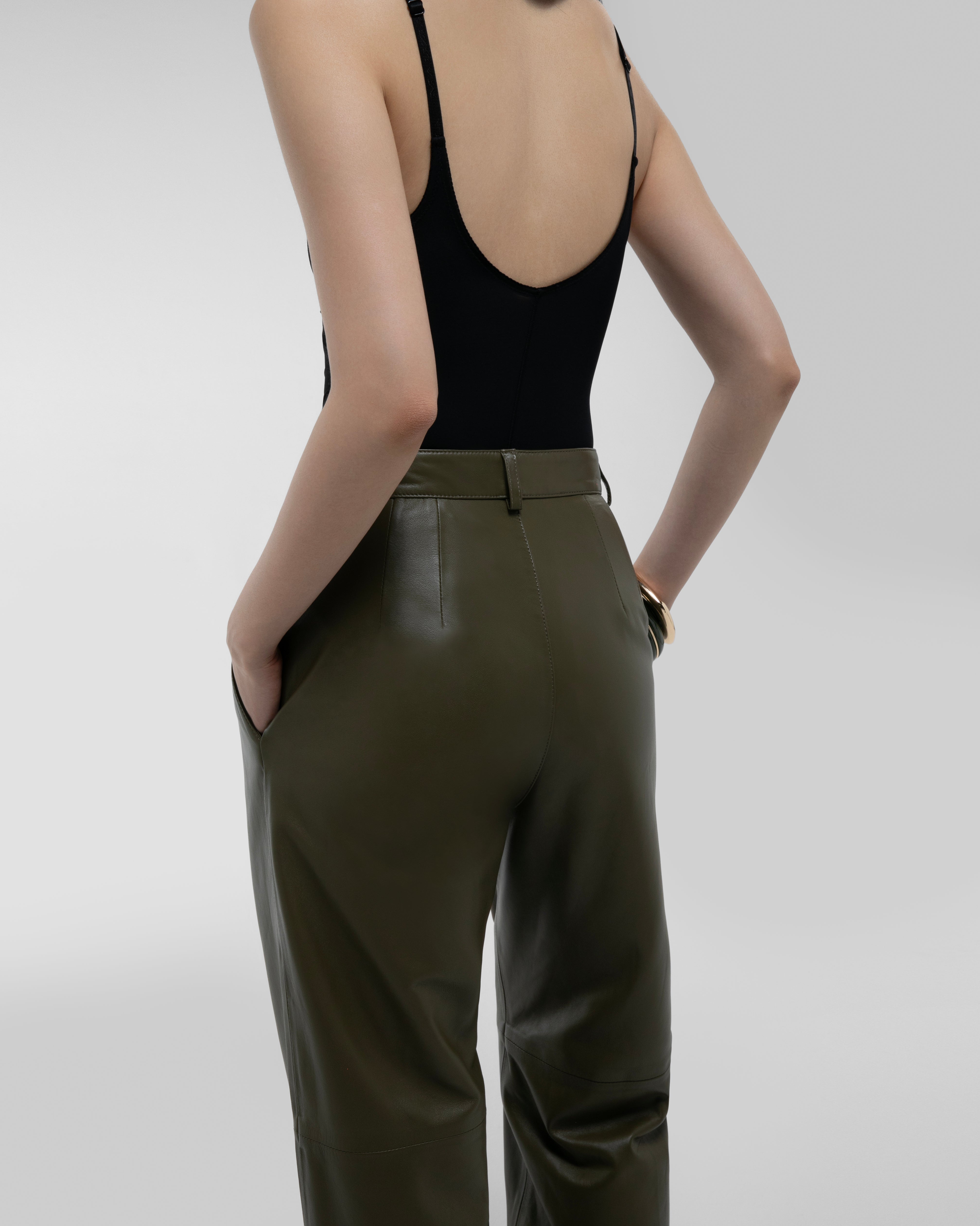 Aura Leather Trousers