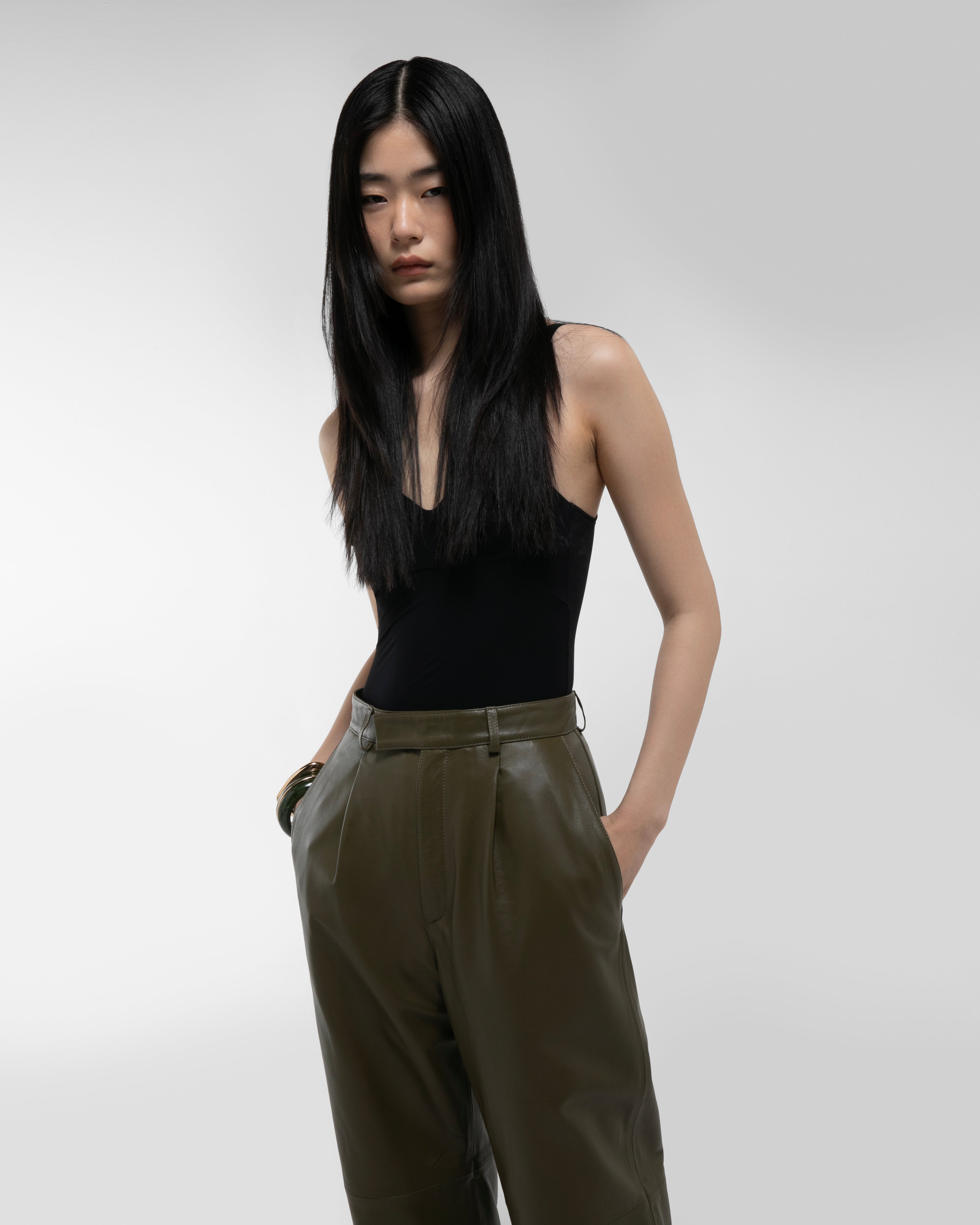 Aura Leather Trousers