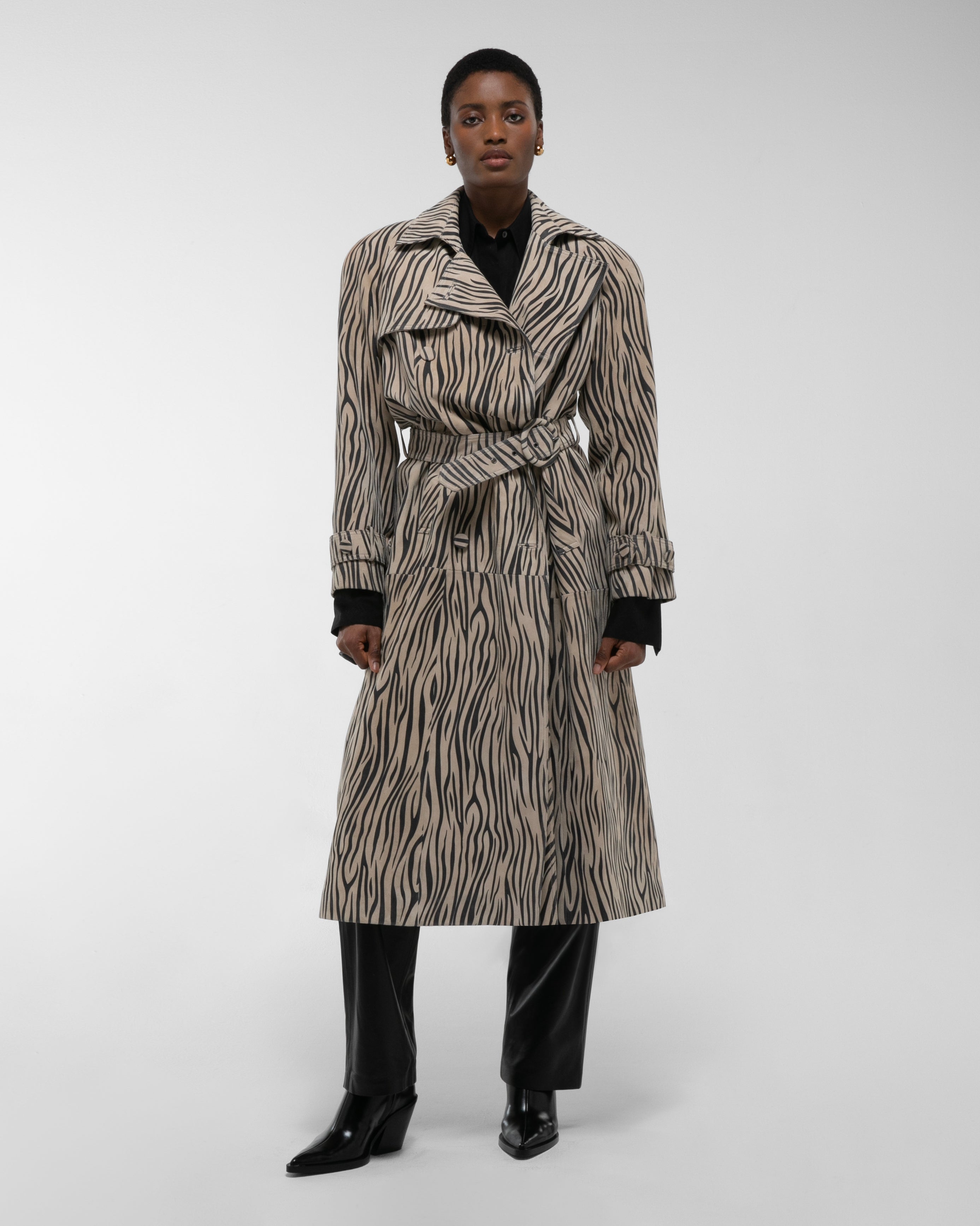 Corrin Suede Trench Coat