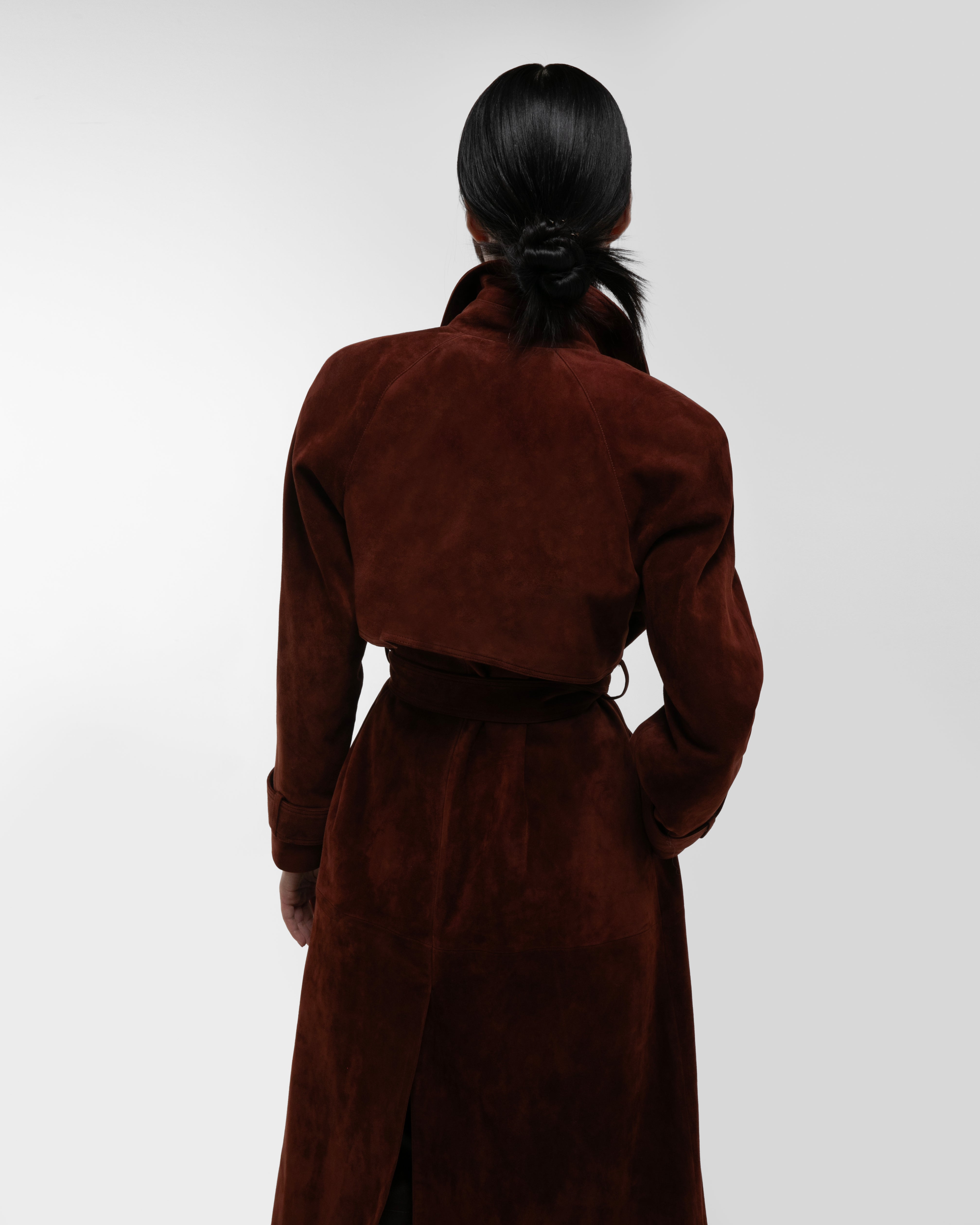 Corrin Suede Trench Coat