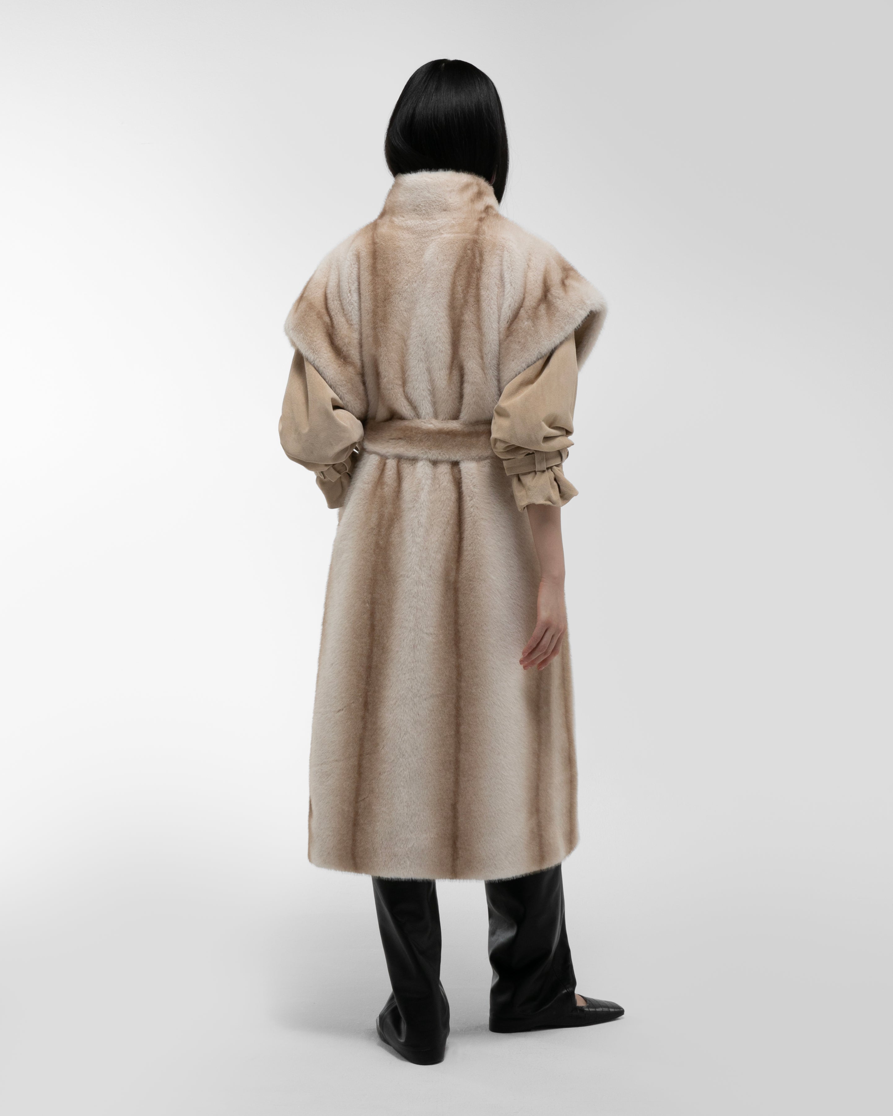 Harper Fur and Suede Coat