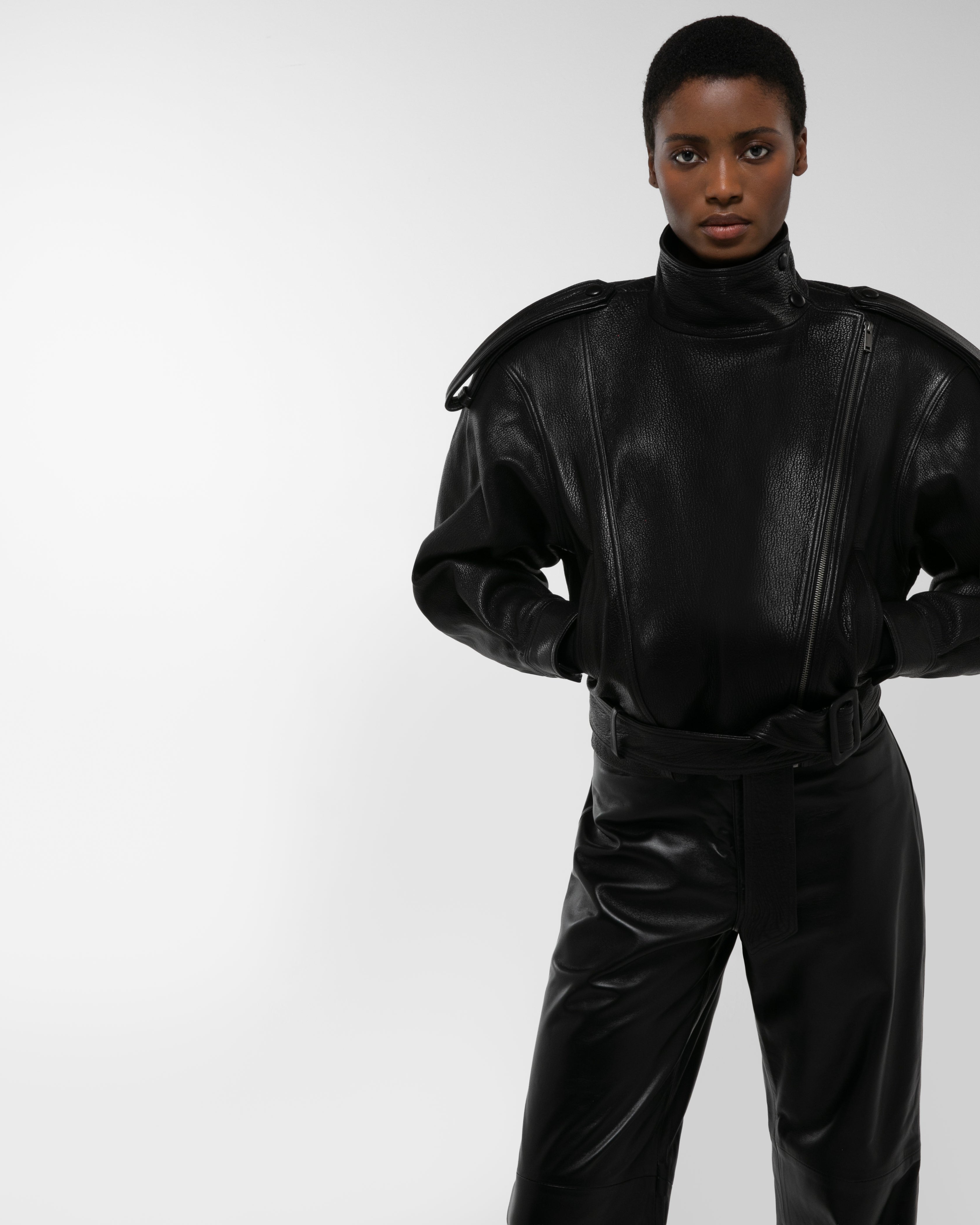 Serpa Grained Leather Jacket