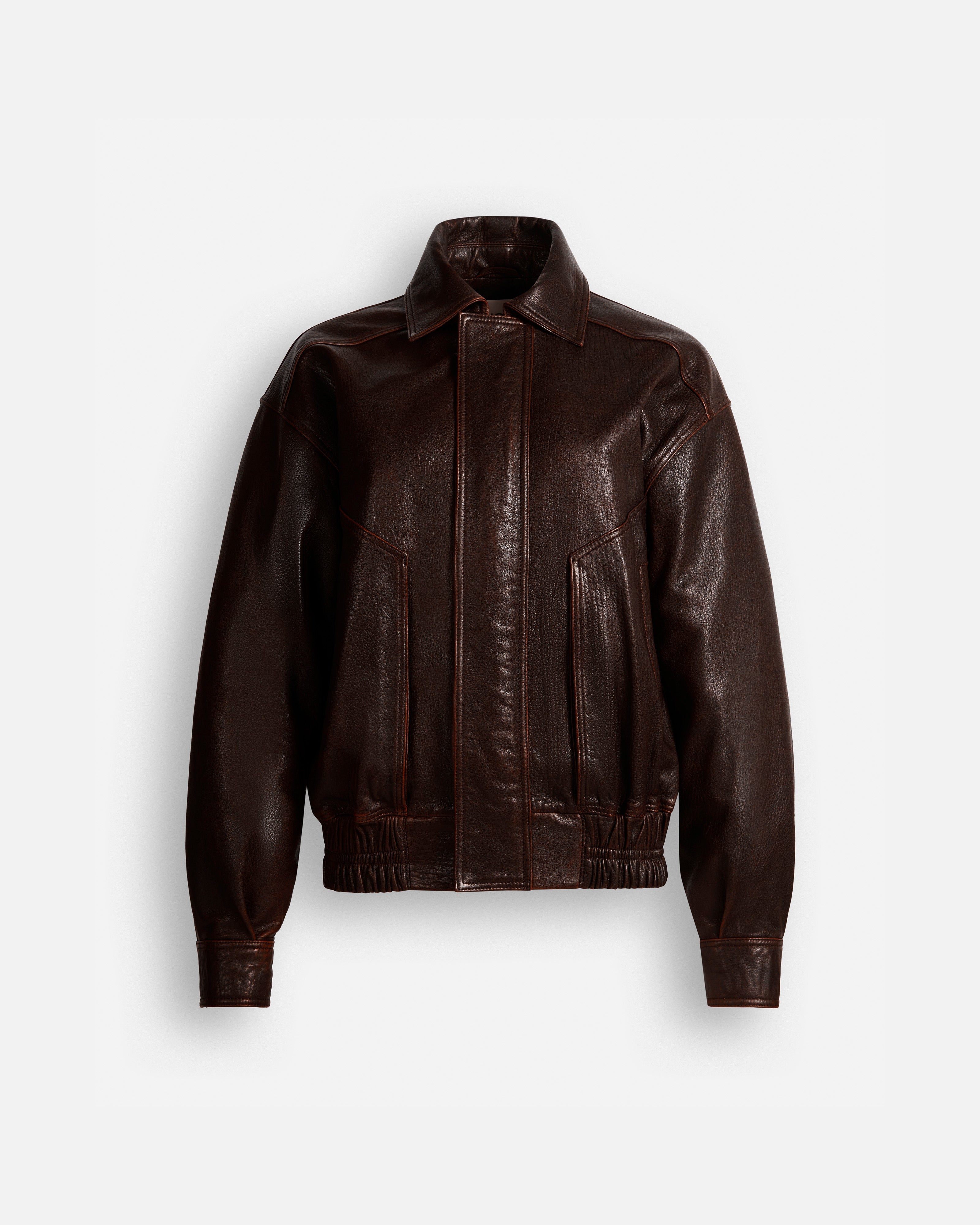 Florence Leather Bomber