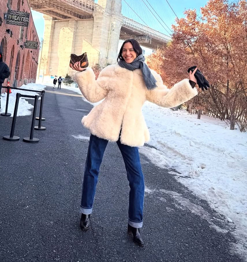 Alexa Chung wearing Maeve in Cashmere