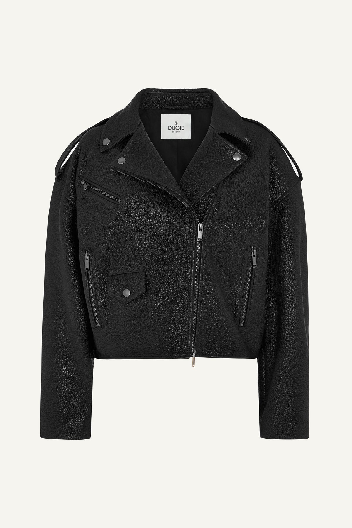 Topshop black clearance leather jacket