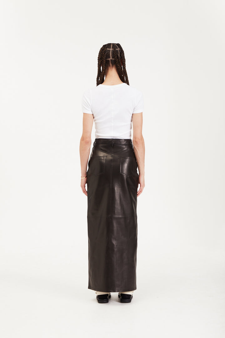 Chicago Leather Maxi Skirt