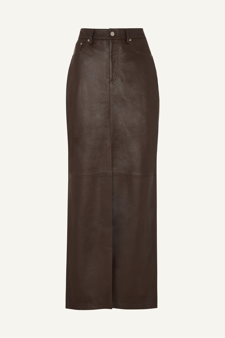 Chicago Leather Maxi Skirt