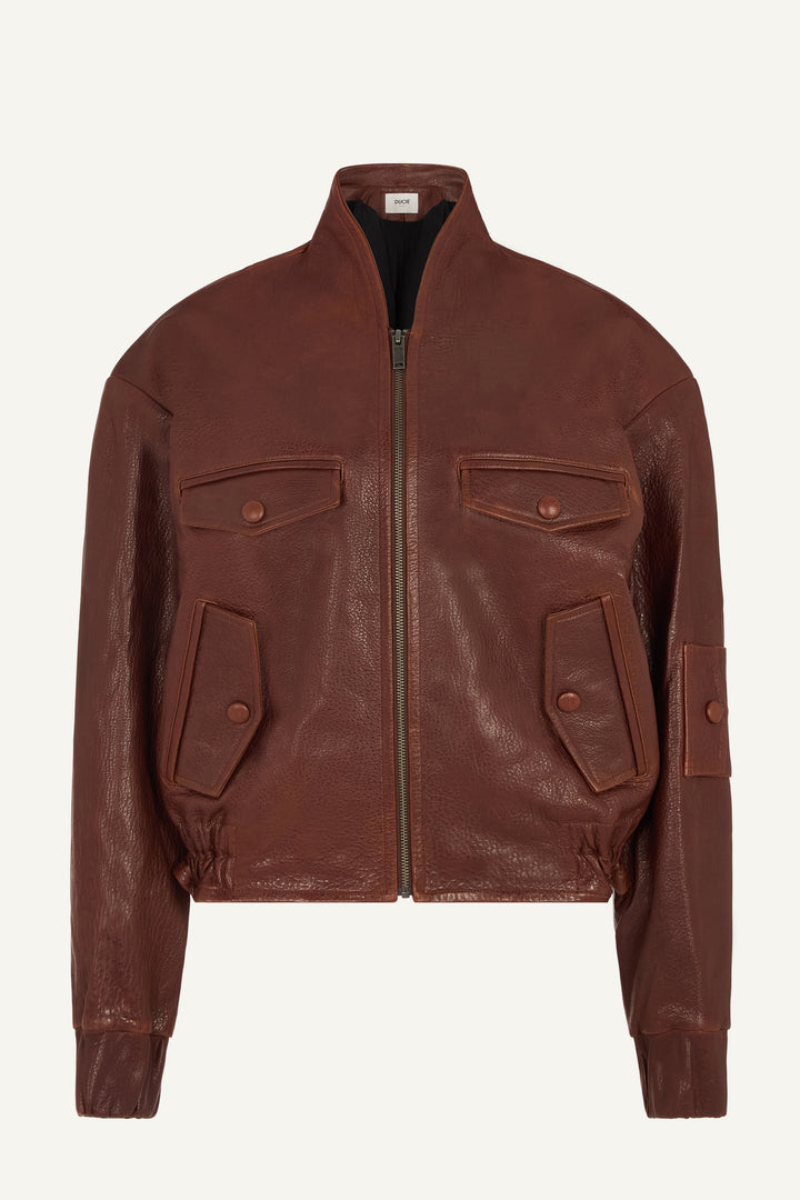 Frankie Leather Bomber