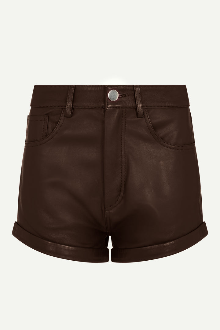 Elena Leather Shorts