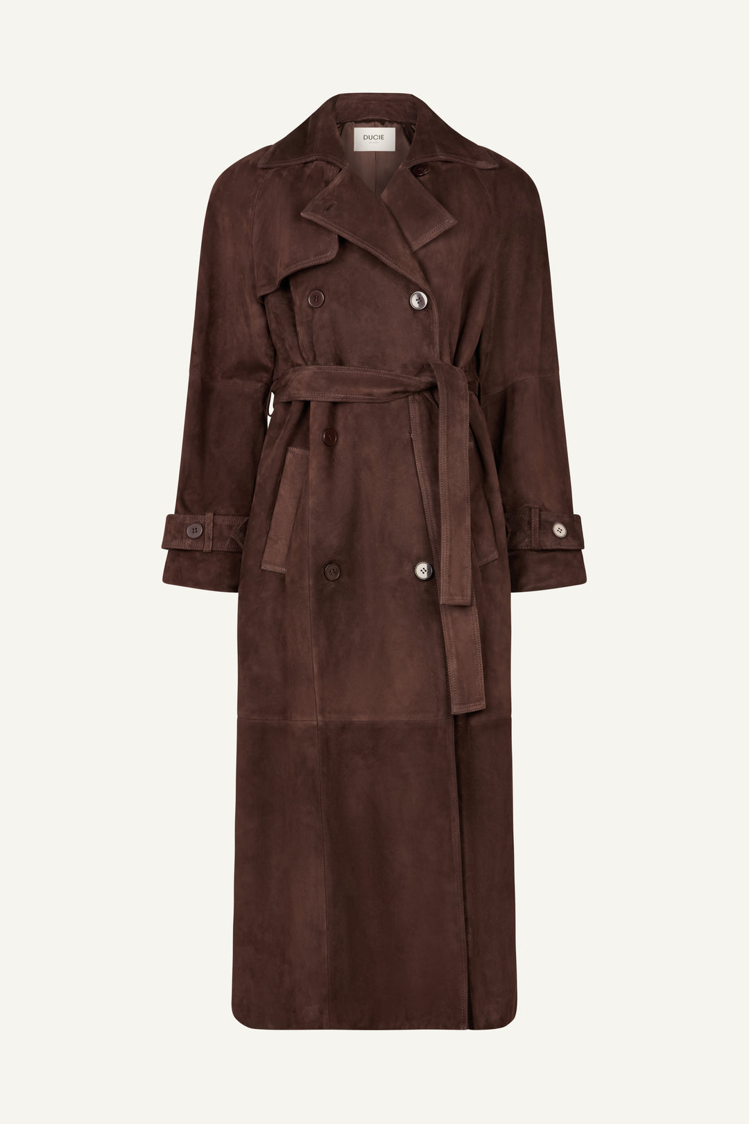 Corrin Suede Trench Coat