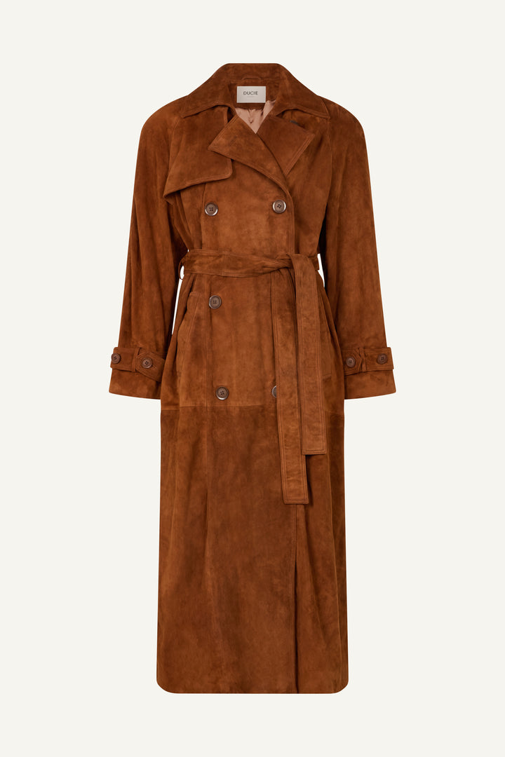 Corrin Suede Trench Coat Pre-order