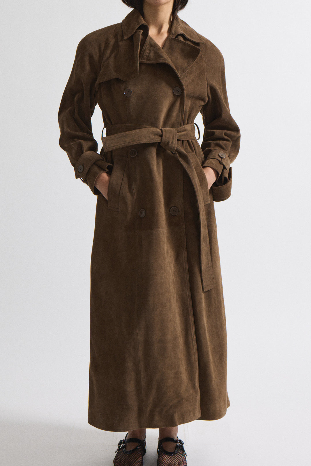 Corrin Suede Trench
