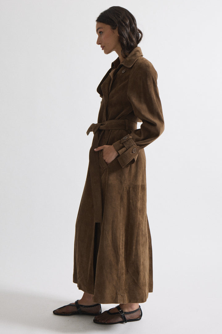 Corrin Suede Trench