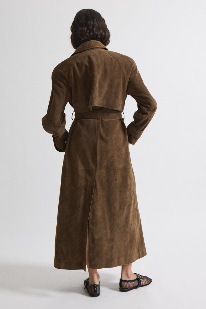 Corrin Suede Trench