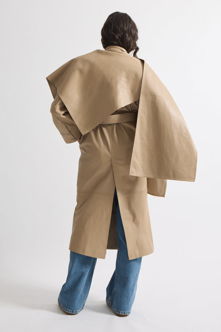 Nina Leather Coat