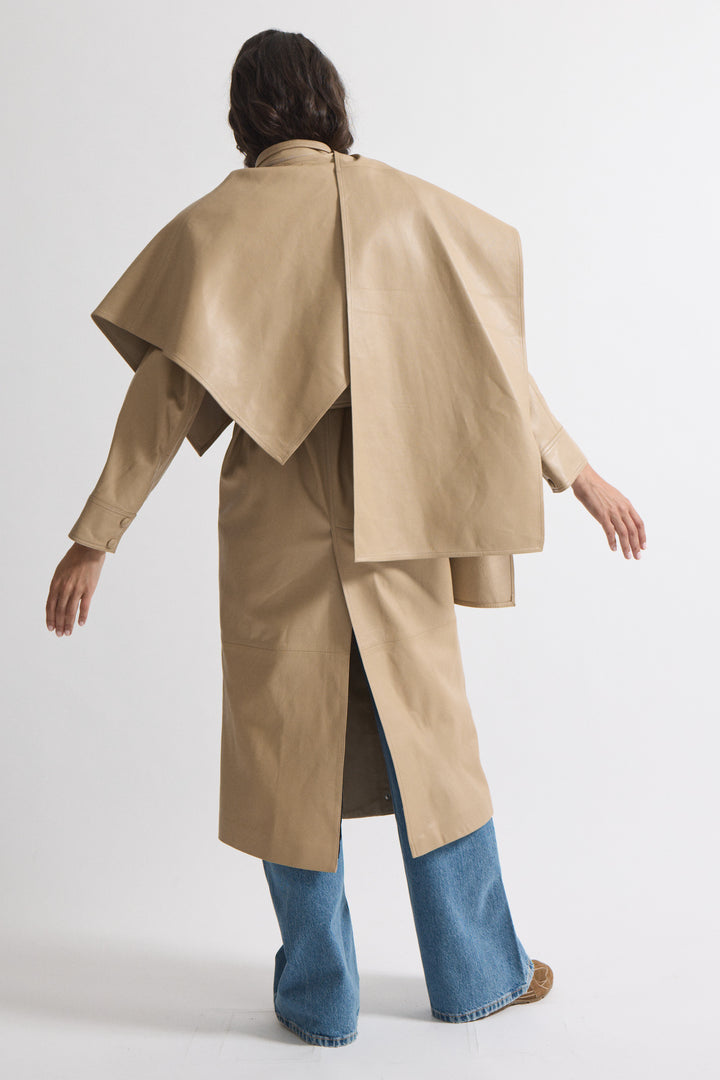 Nina Leather Coat