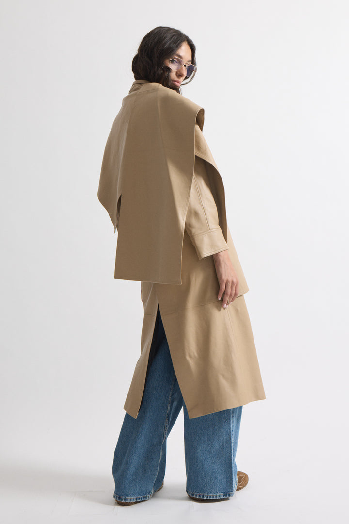 Nina Leather Coat