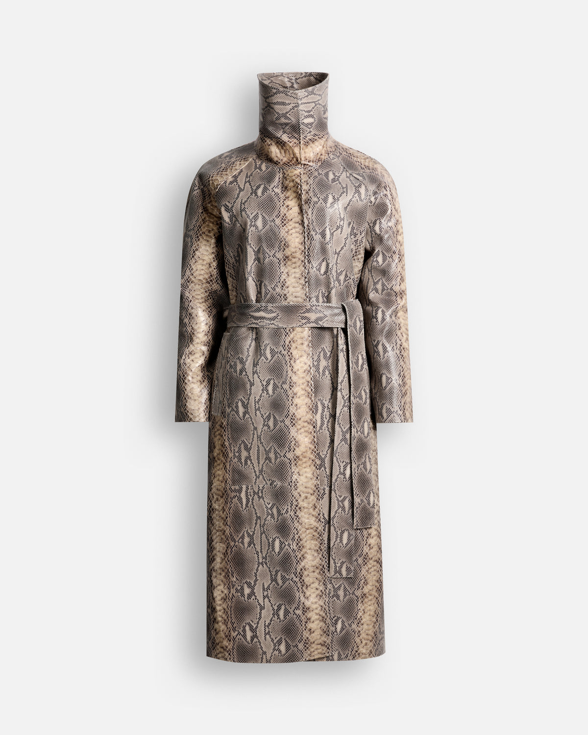 Tessa Leather Trench Coat