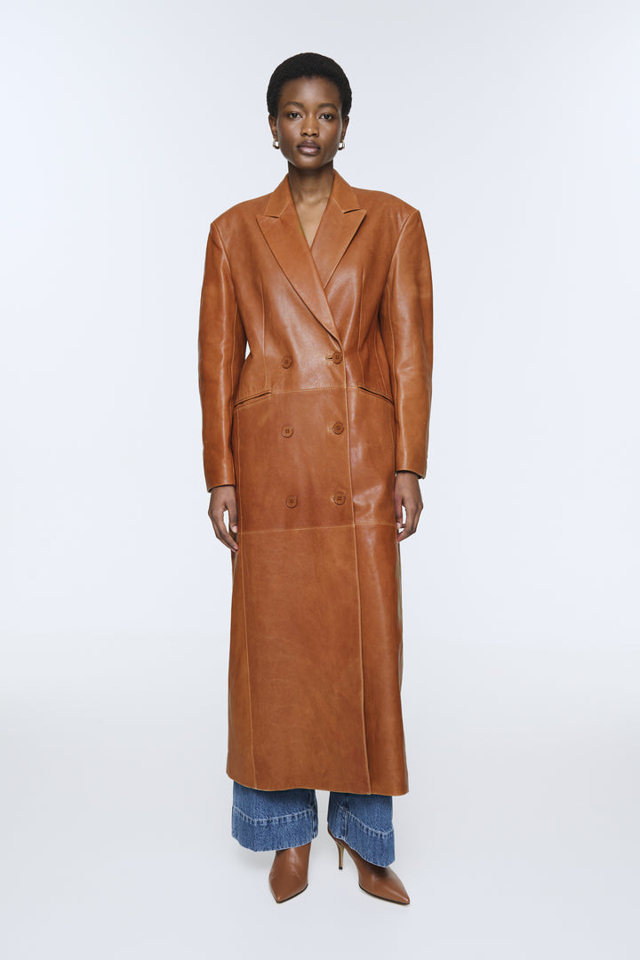 Aggie Leather Coat