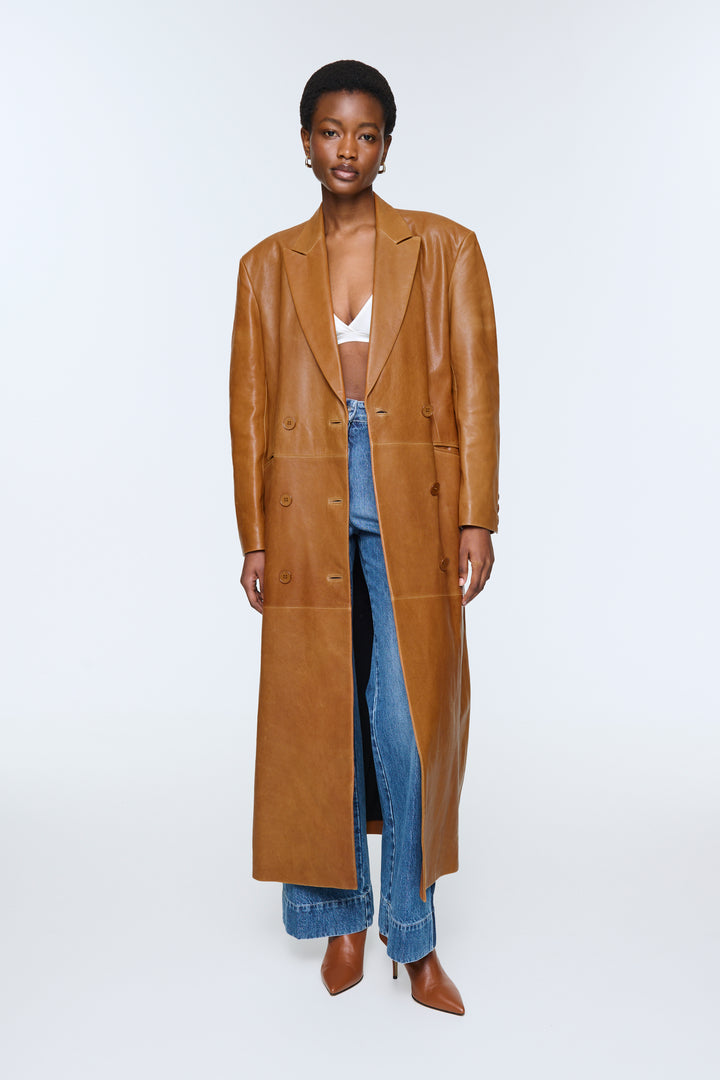 Aggie Leather Coat