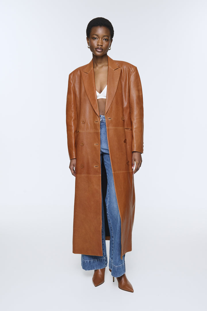 Aggie Leather Coat