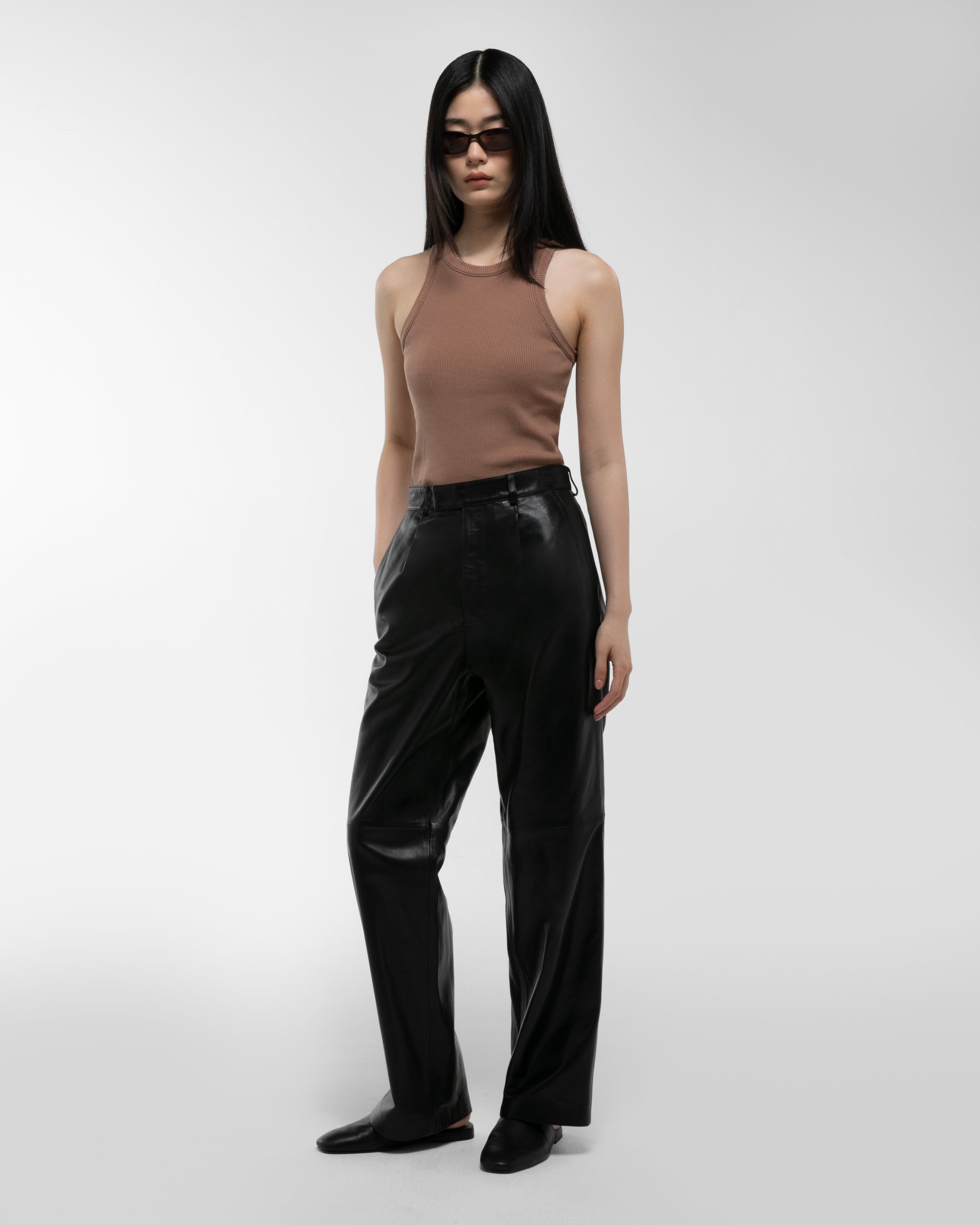 Aura Leather Trousers