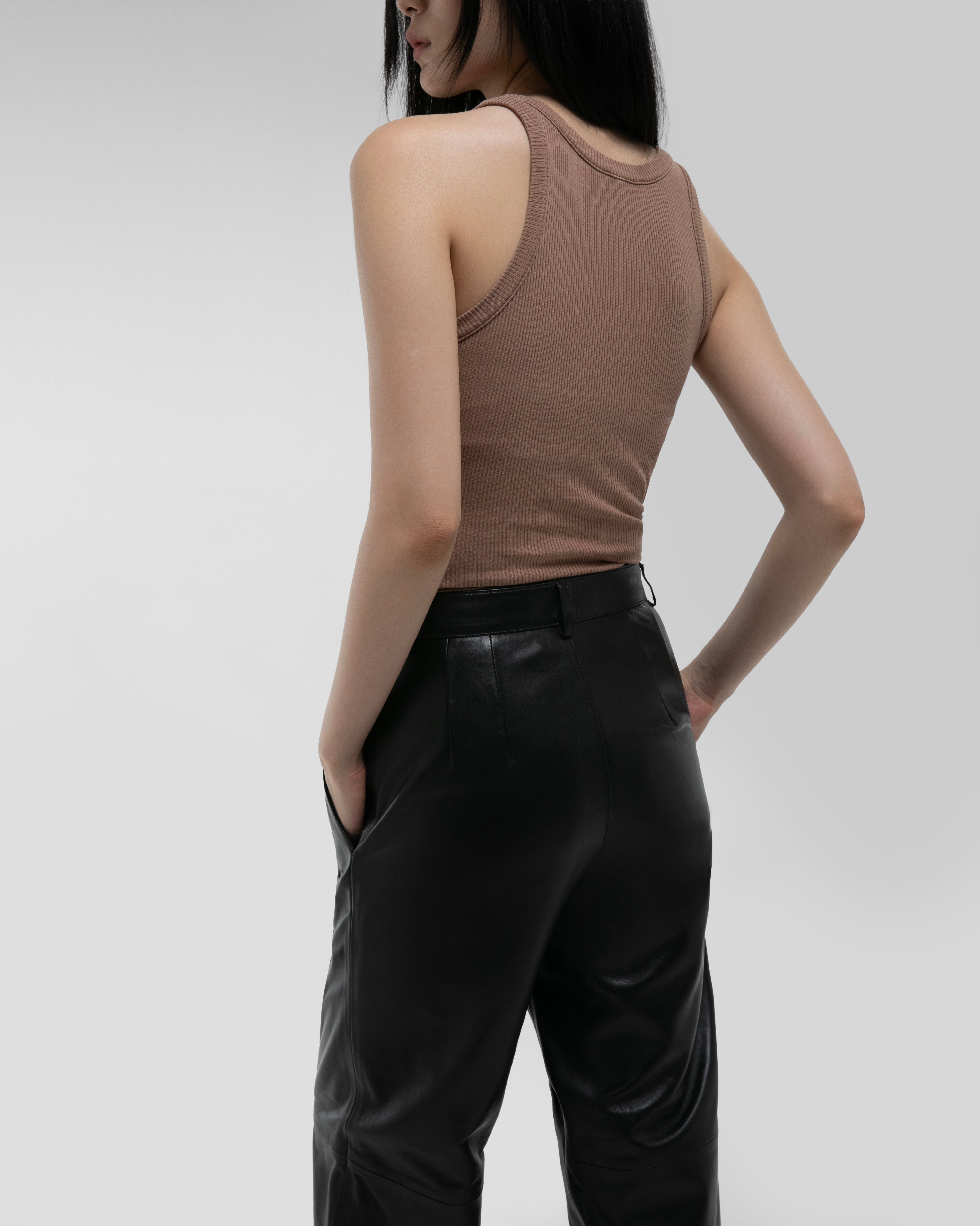 Aura Leather Trousers