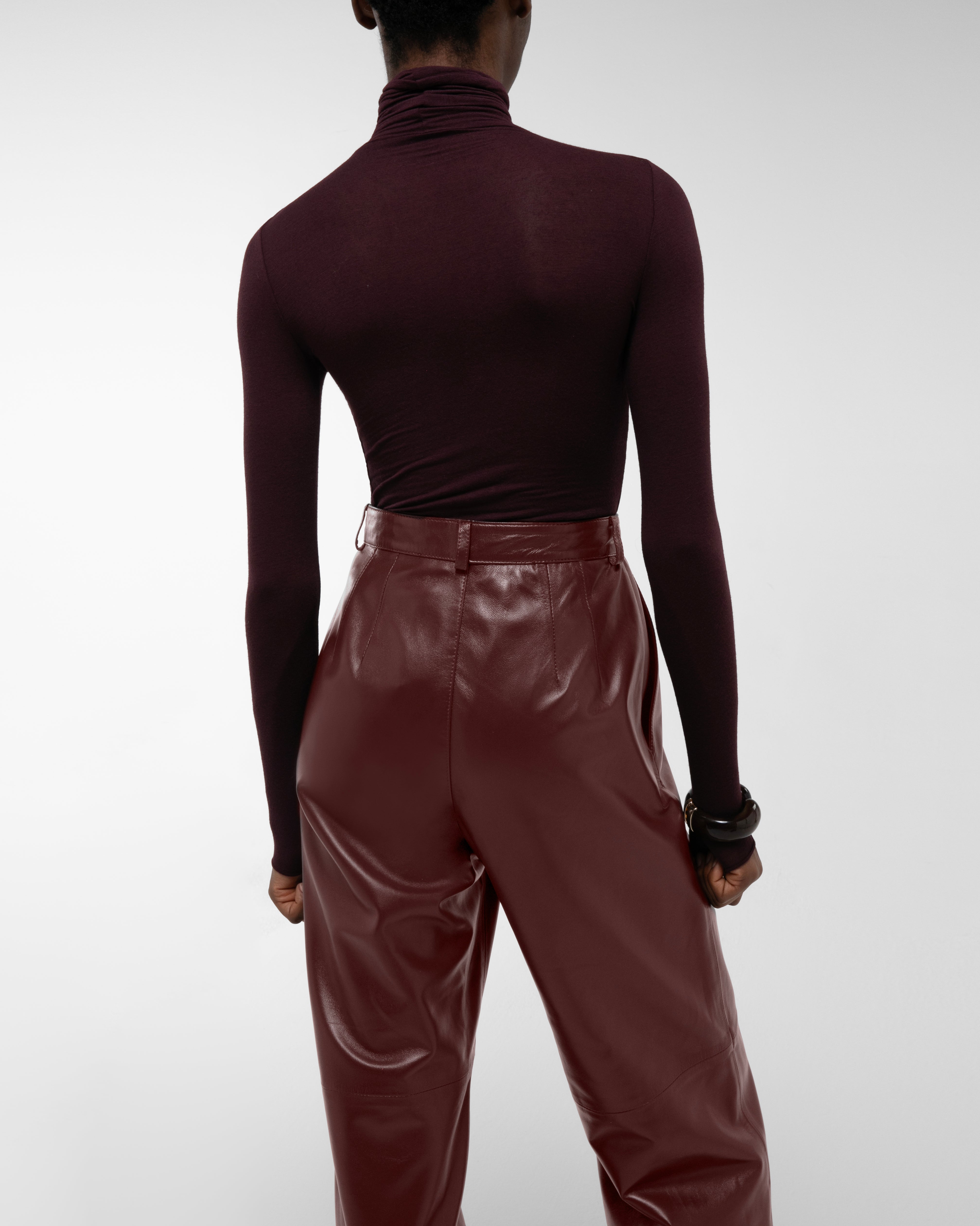 Aura Leather Trousers