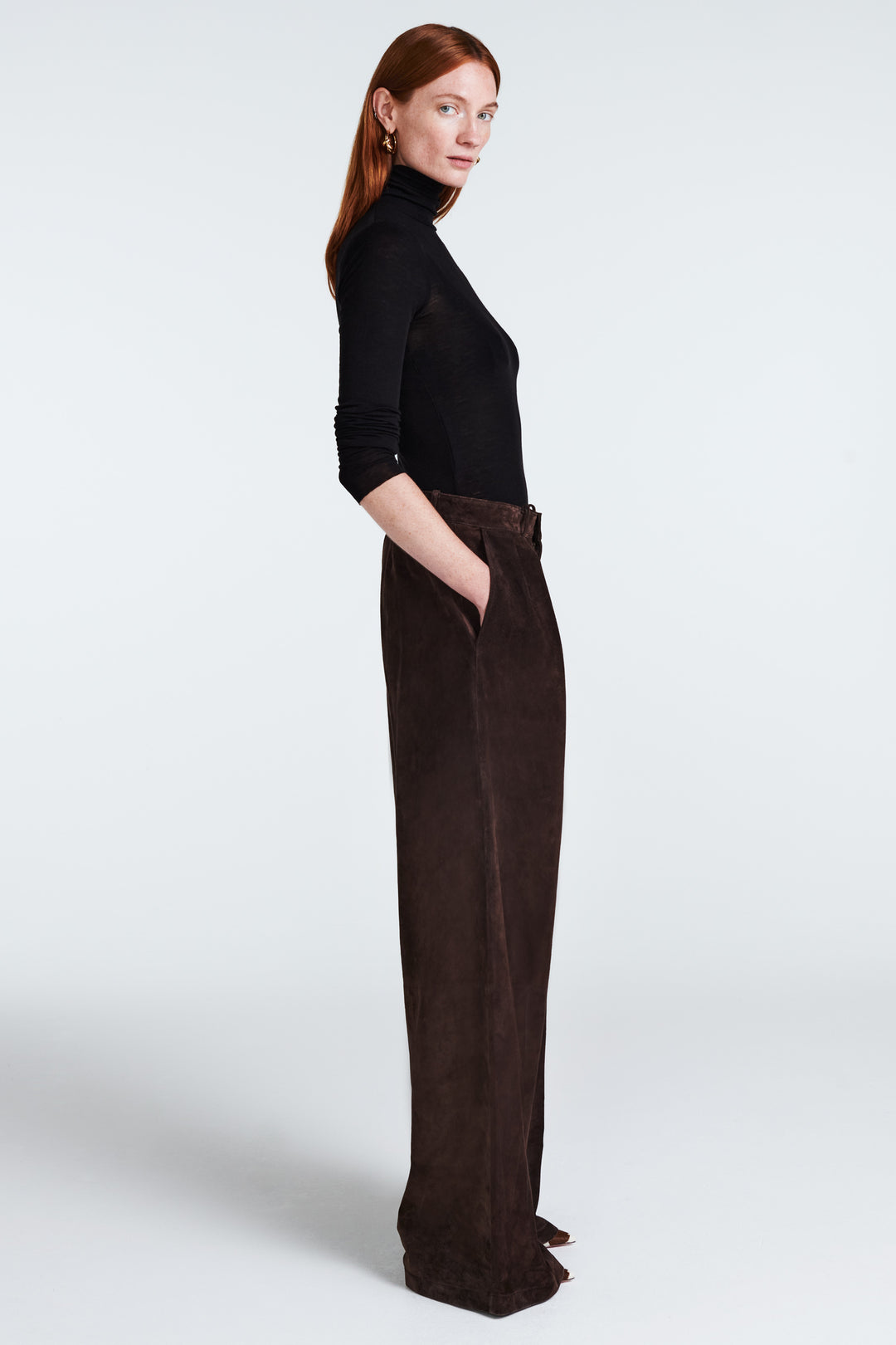 Aura Suede Trousers