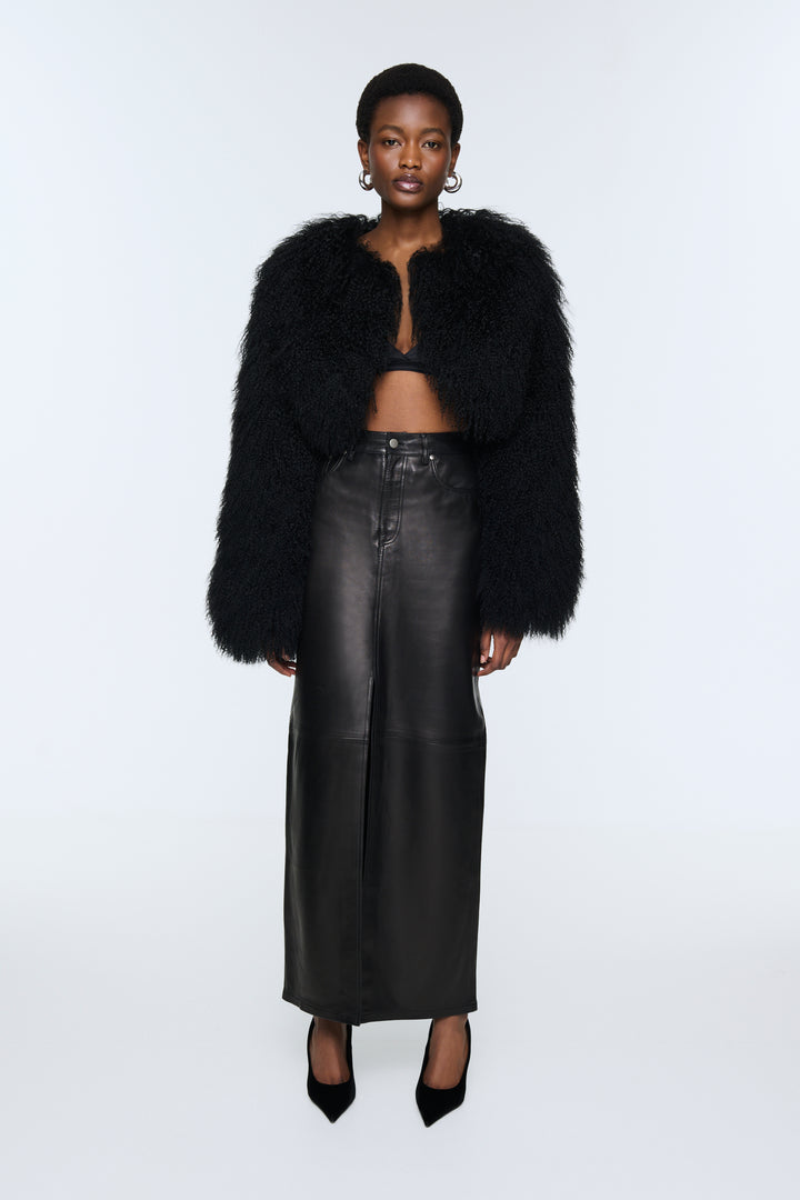 Becca Cropped Shearling Jacket