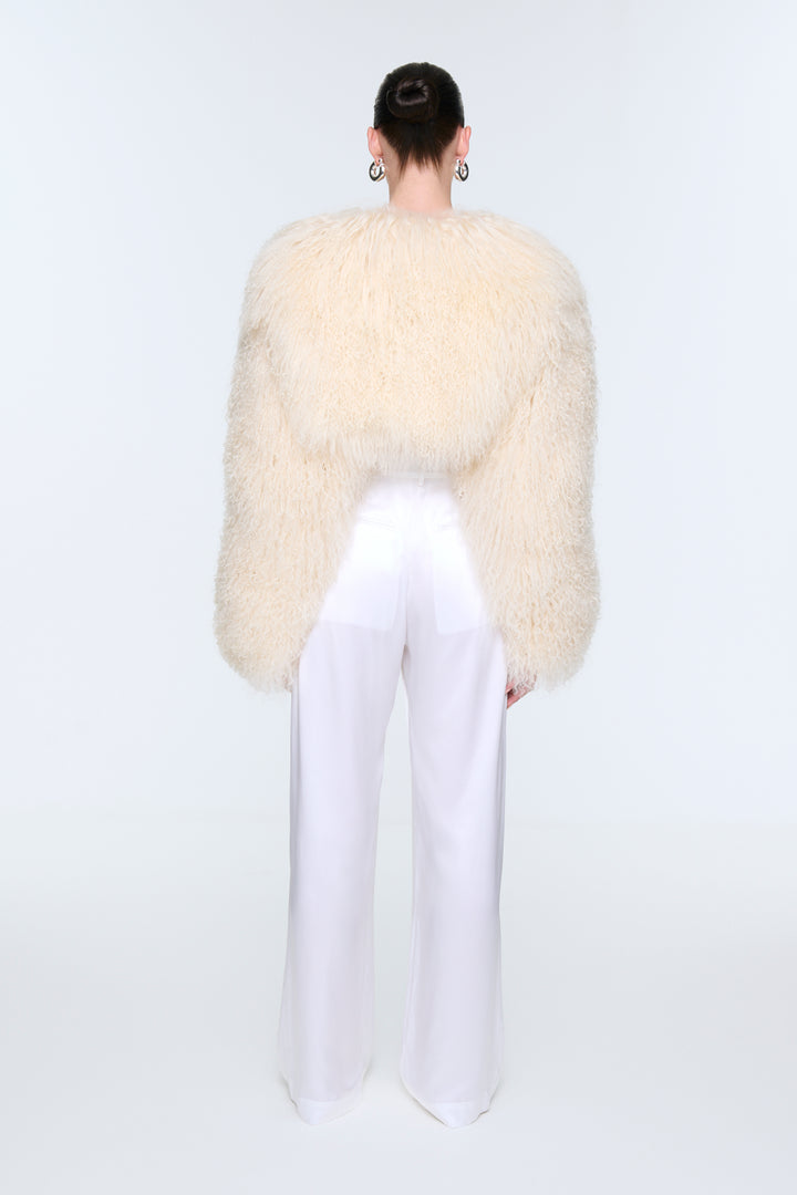 Becca Cropped Shearling Jacket