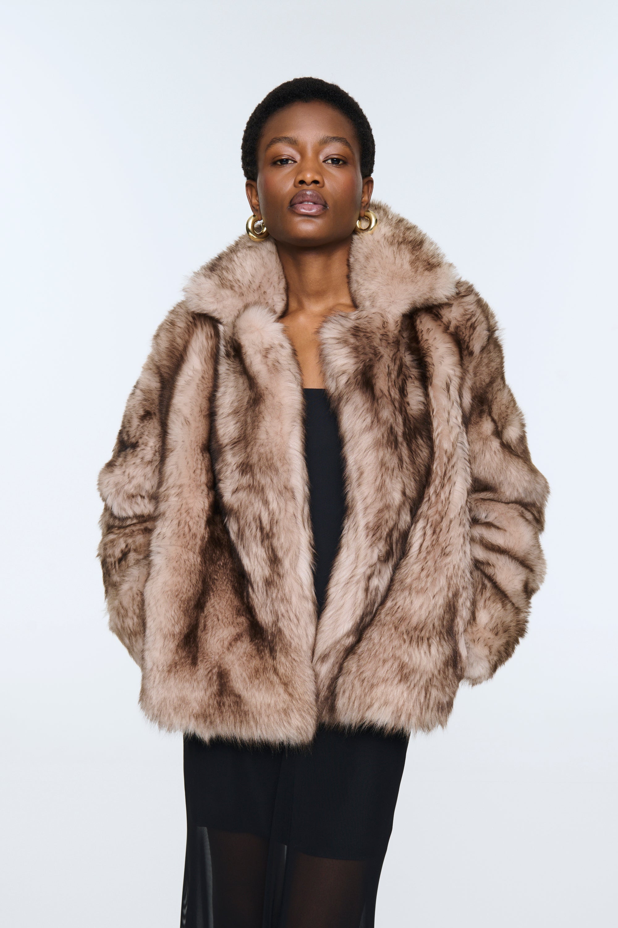 Fur jacket missguided best sale