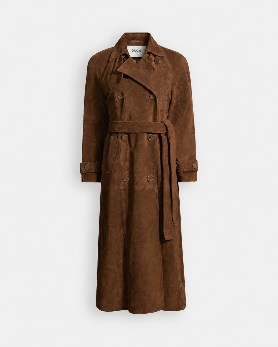 Corrin Suede Trench Coat
