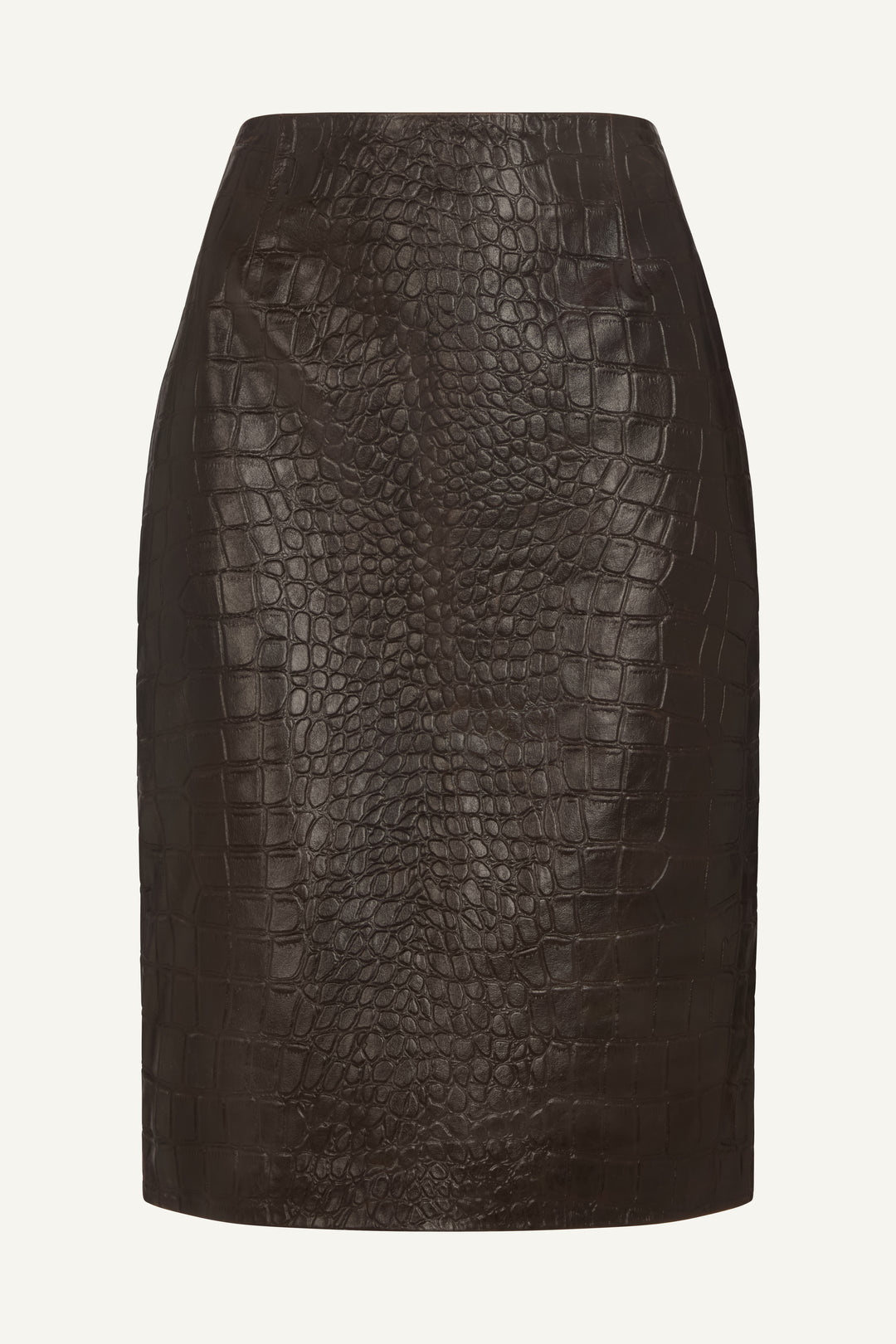 Chloe Croc Leather Skirt