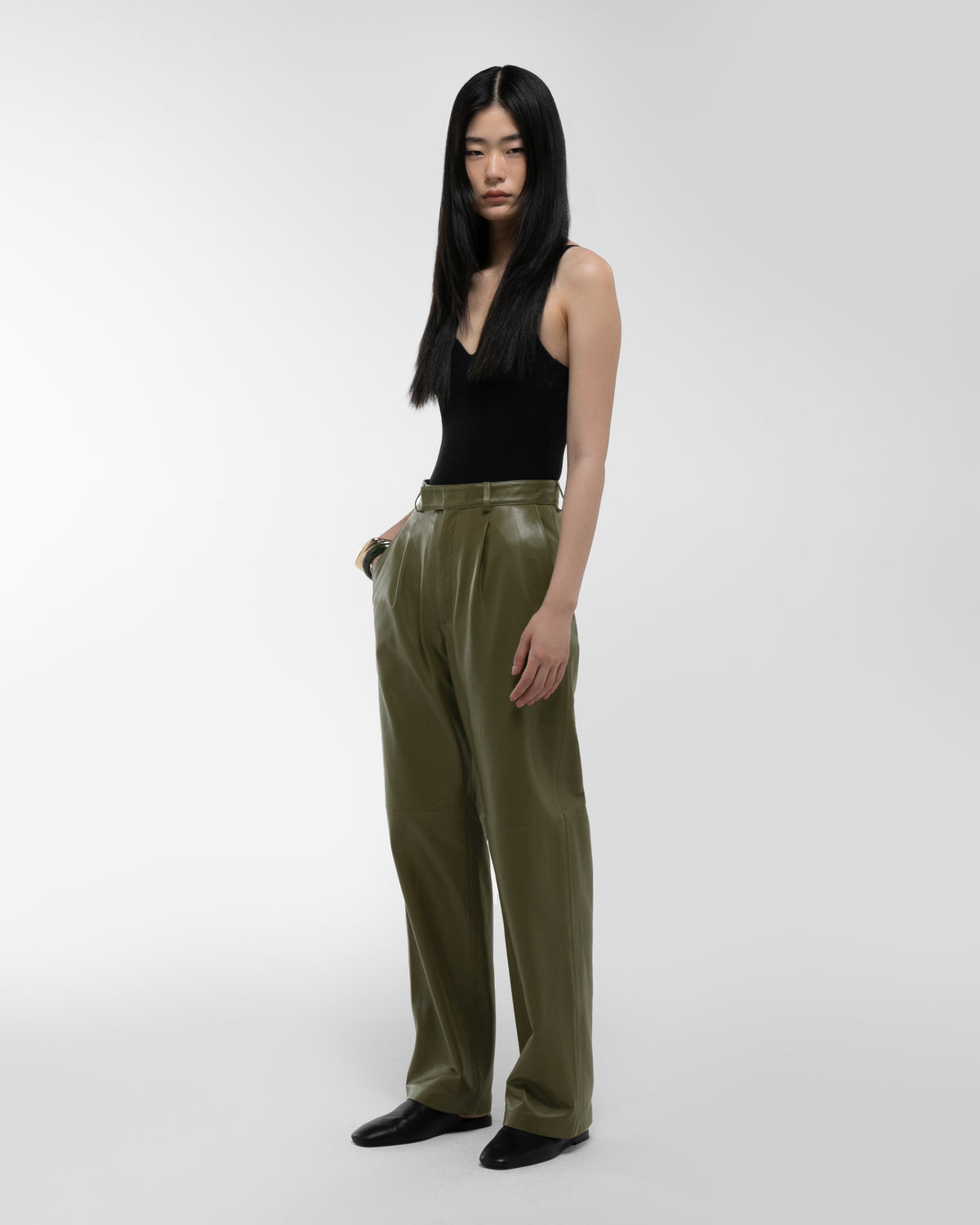 Aura Leather Trousers
