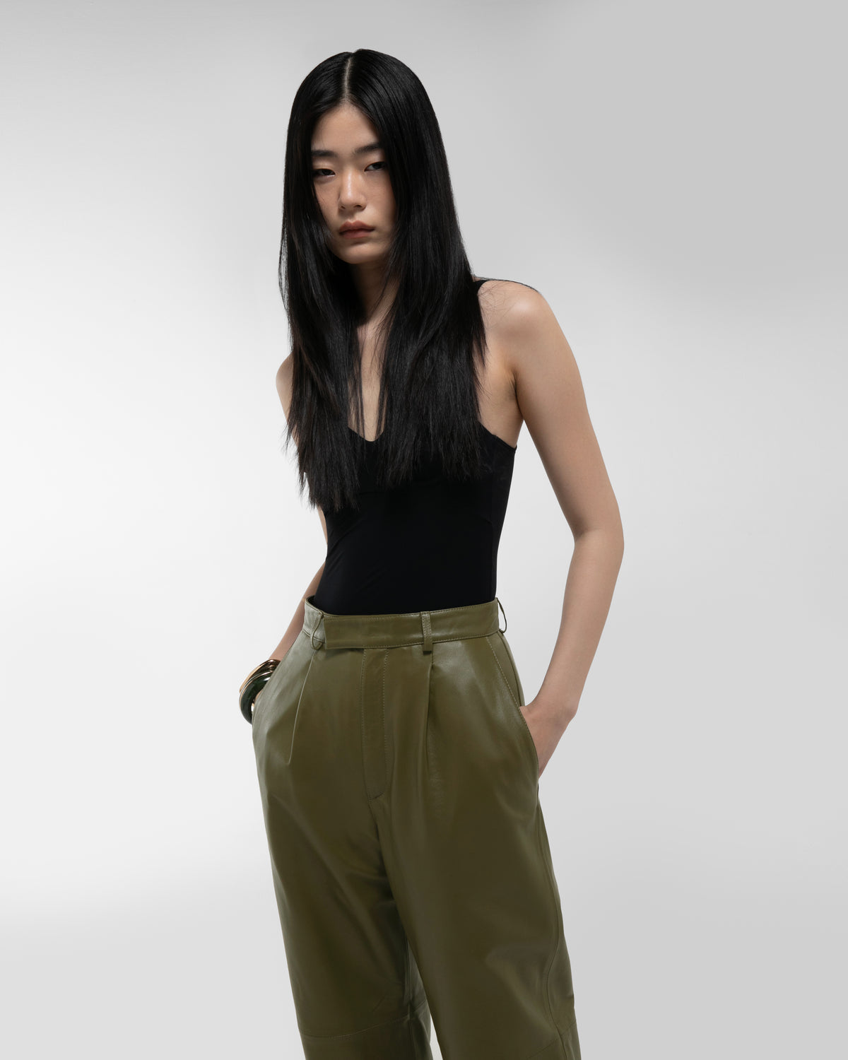 Aura Leather Trousers