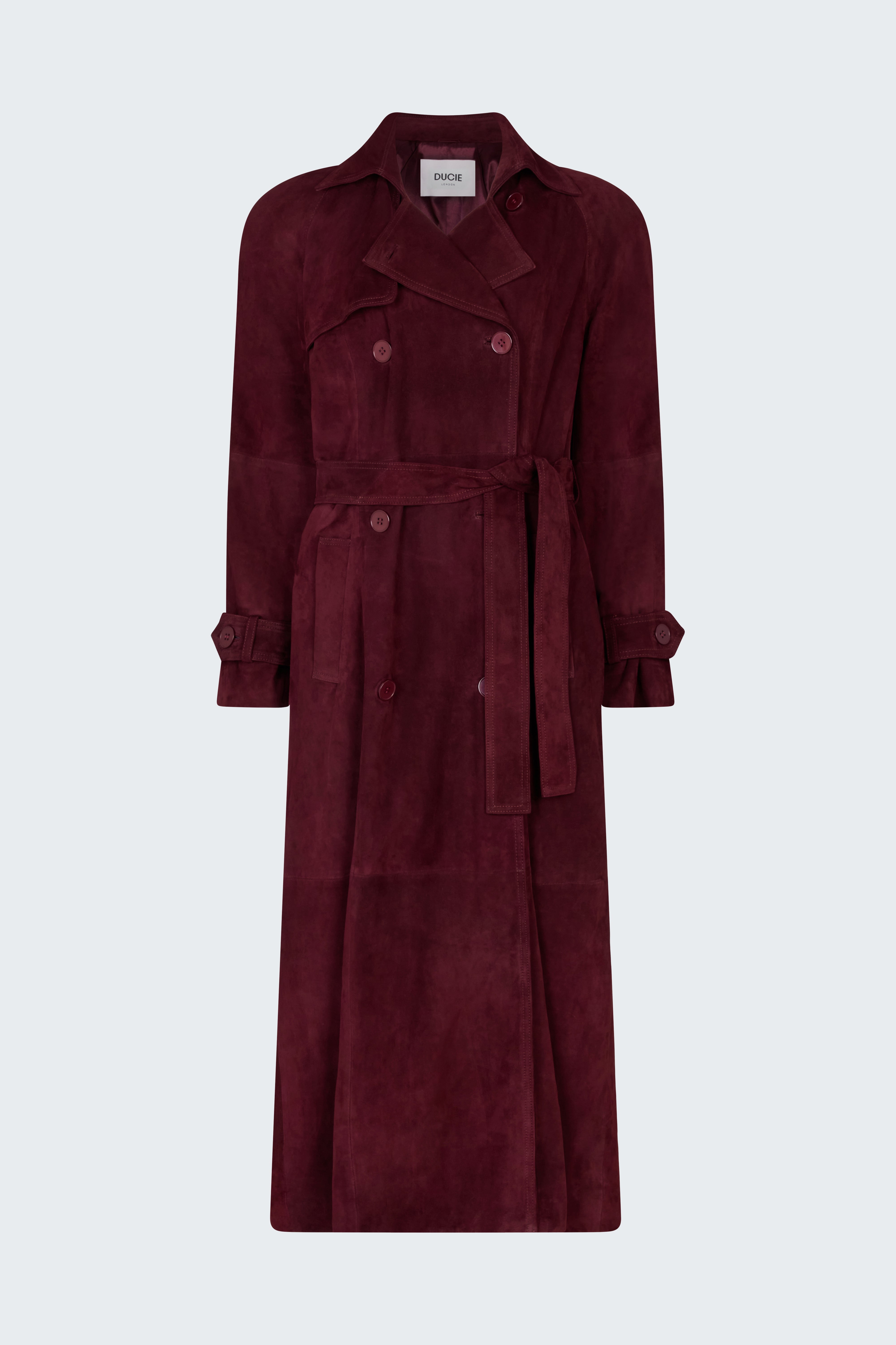 Corrin Suede Trench Coat
