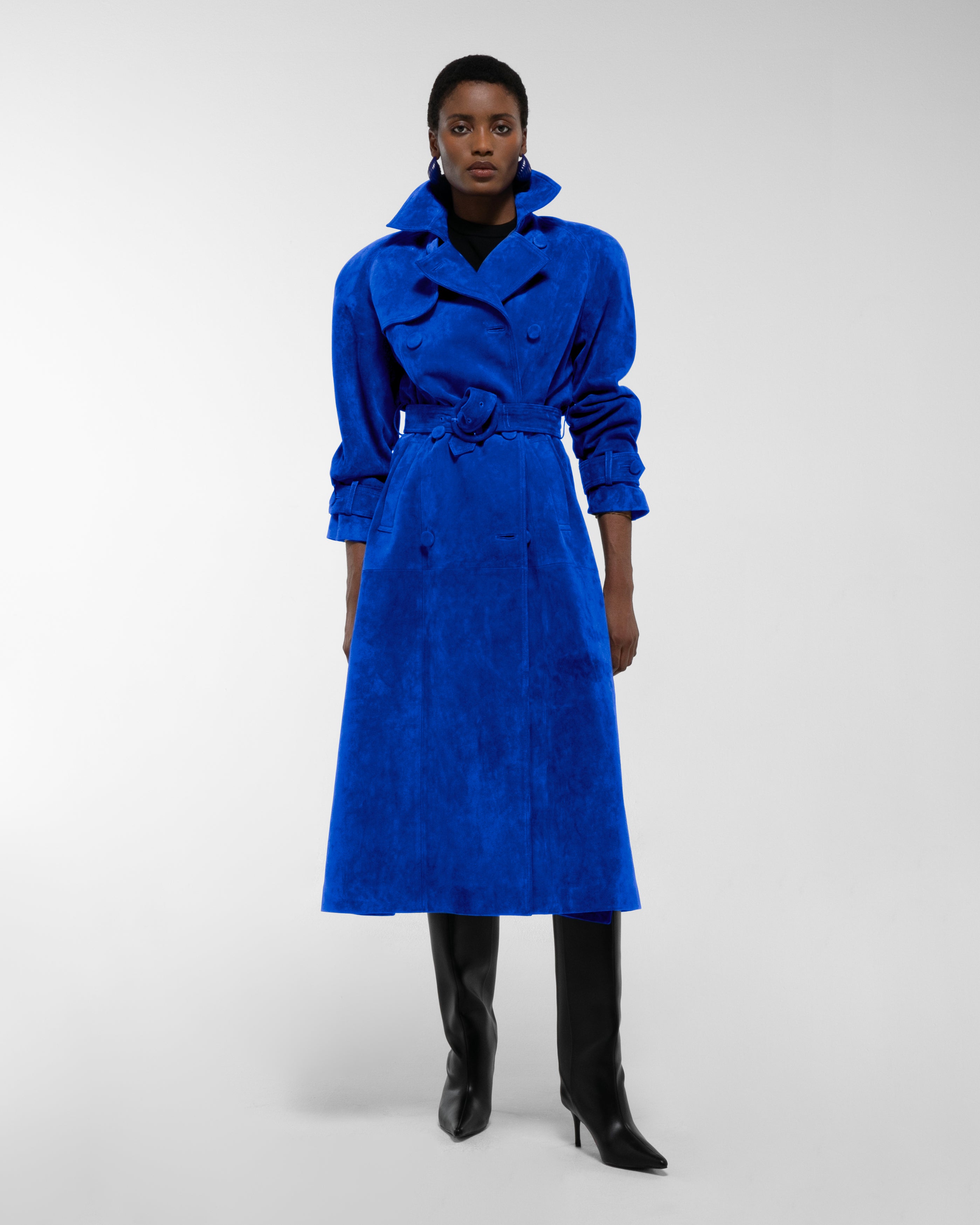PRE ORDER Corrin Suede Trench Coat