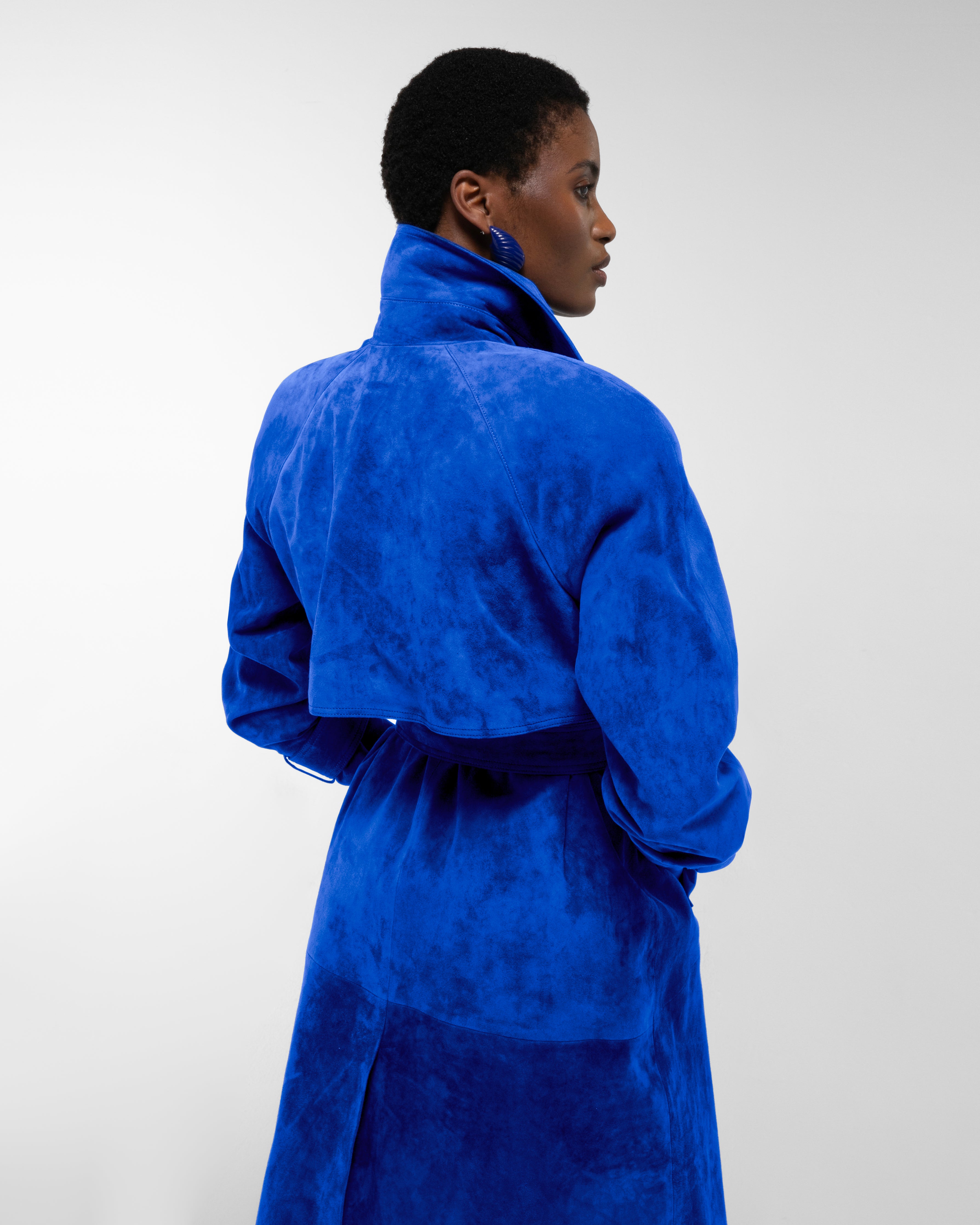 Corrin Suede Trench Coat