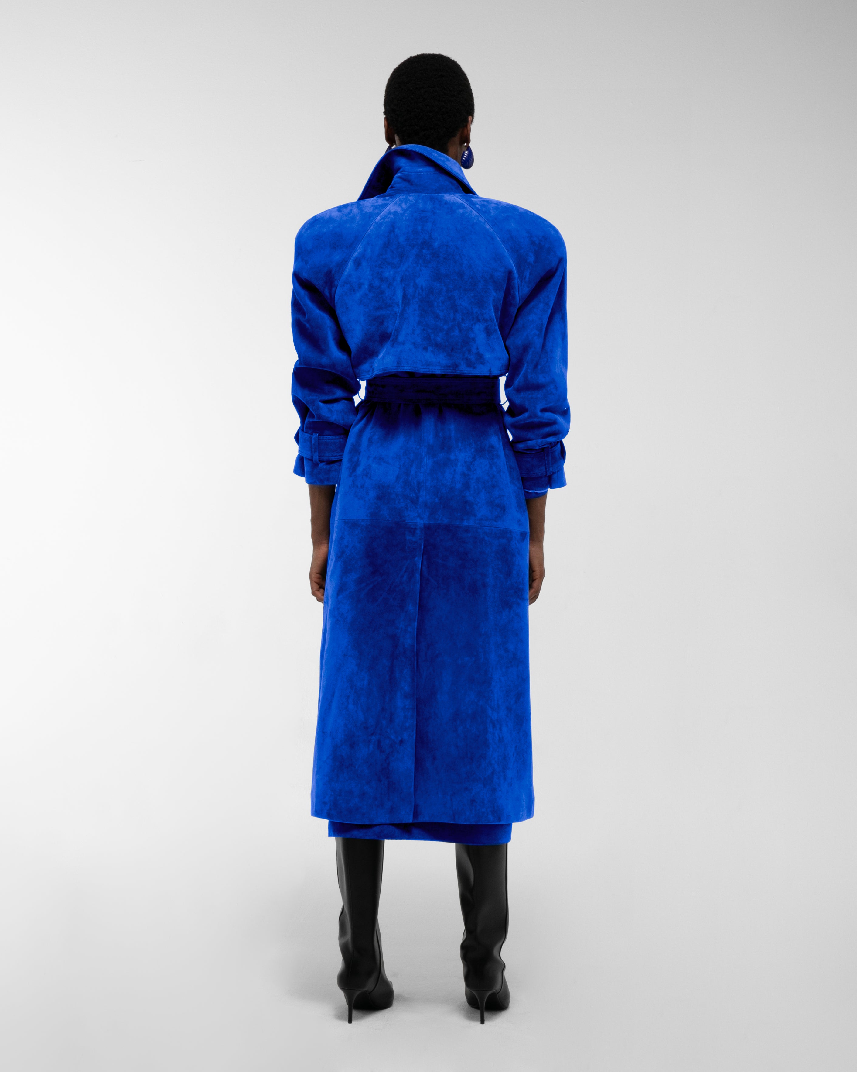Corrin Suede Trench Coat