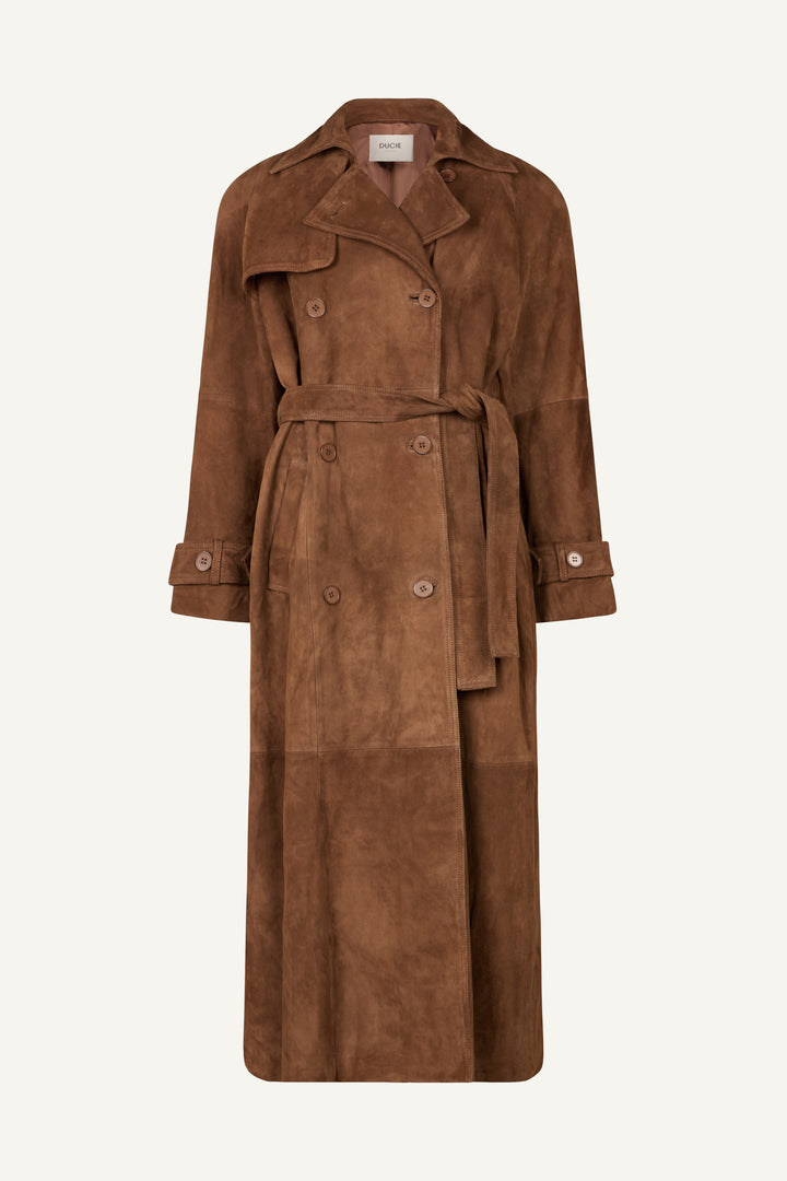 Corrin Suede Trench Coat