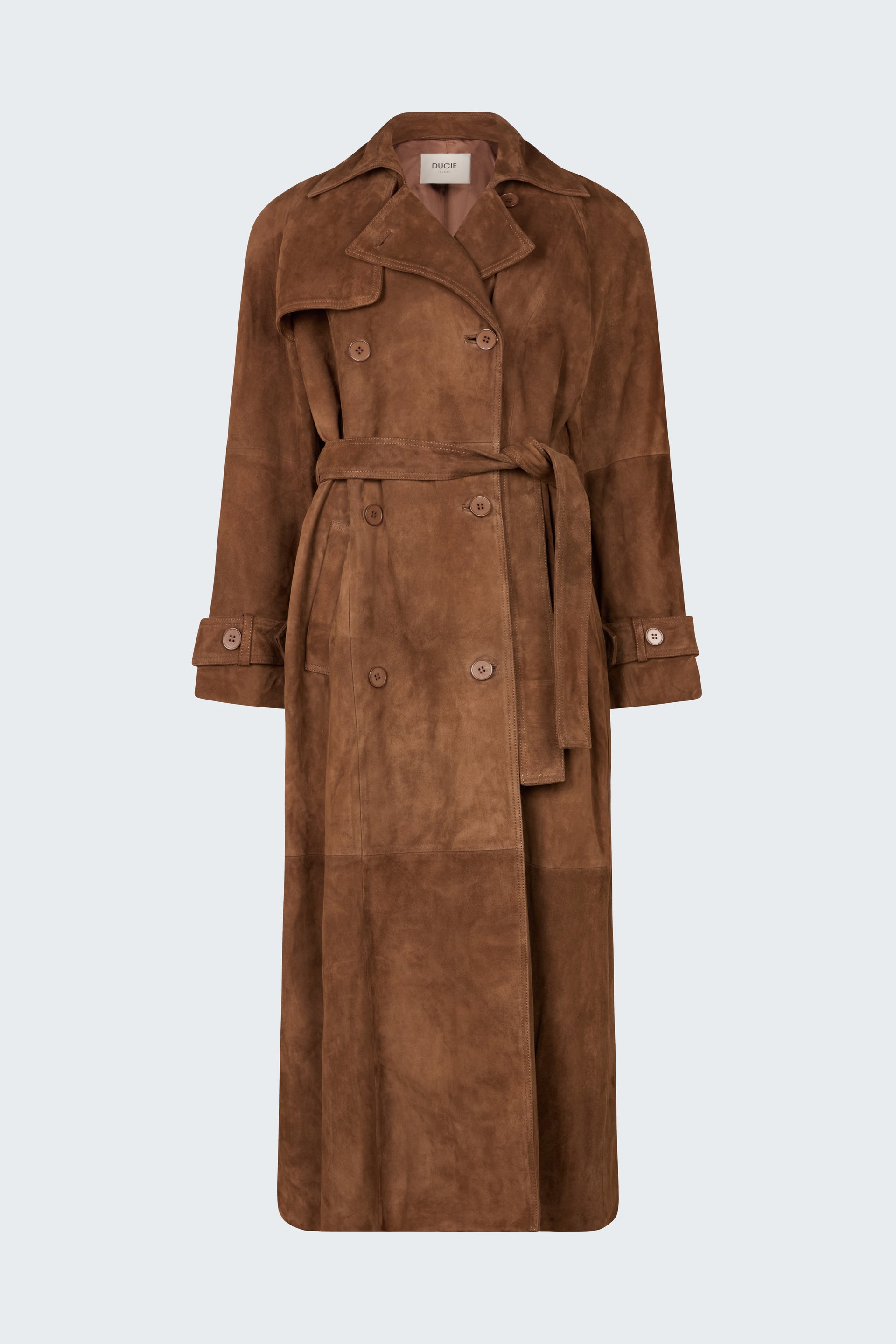 Corrin Suede Trench Coat XXS/XS Coco